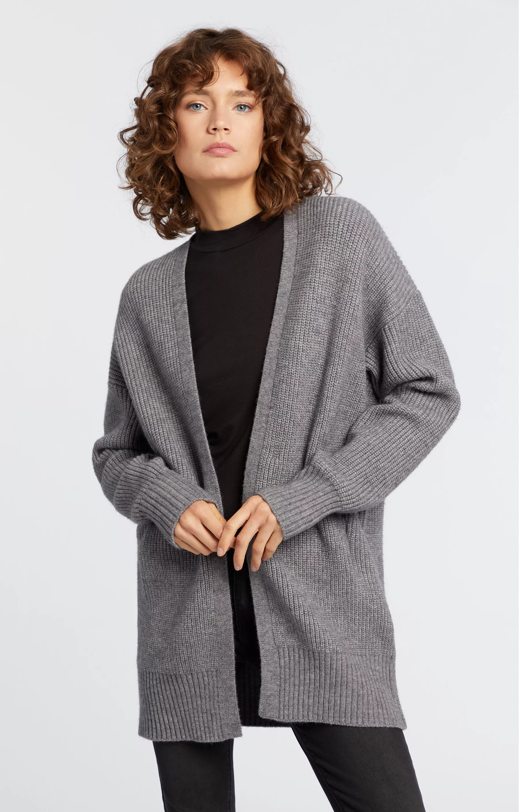 Kardigan z miękkiej dzianiny | Wólczanka