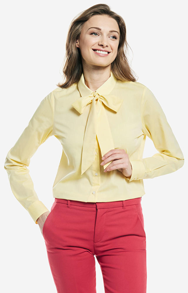 Żółta koszula damska