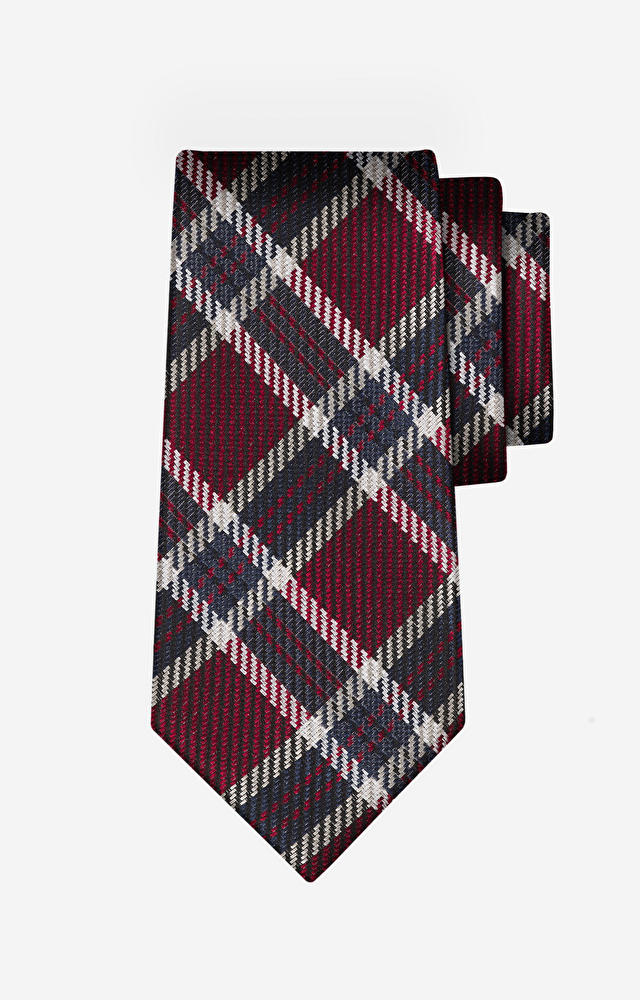 Bordowy krawat