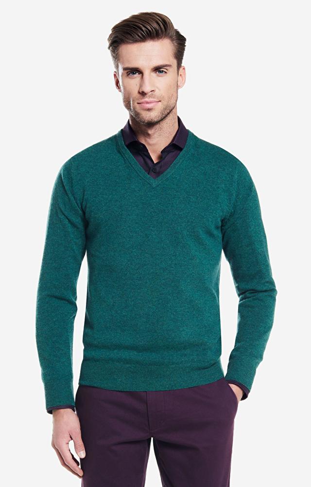 Zielony sweter