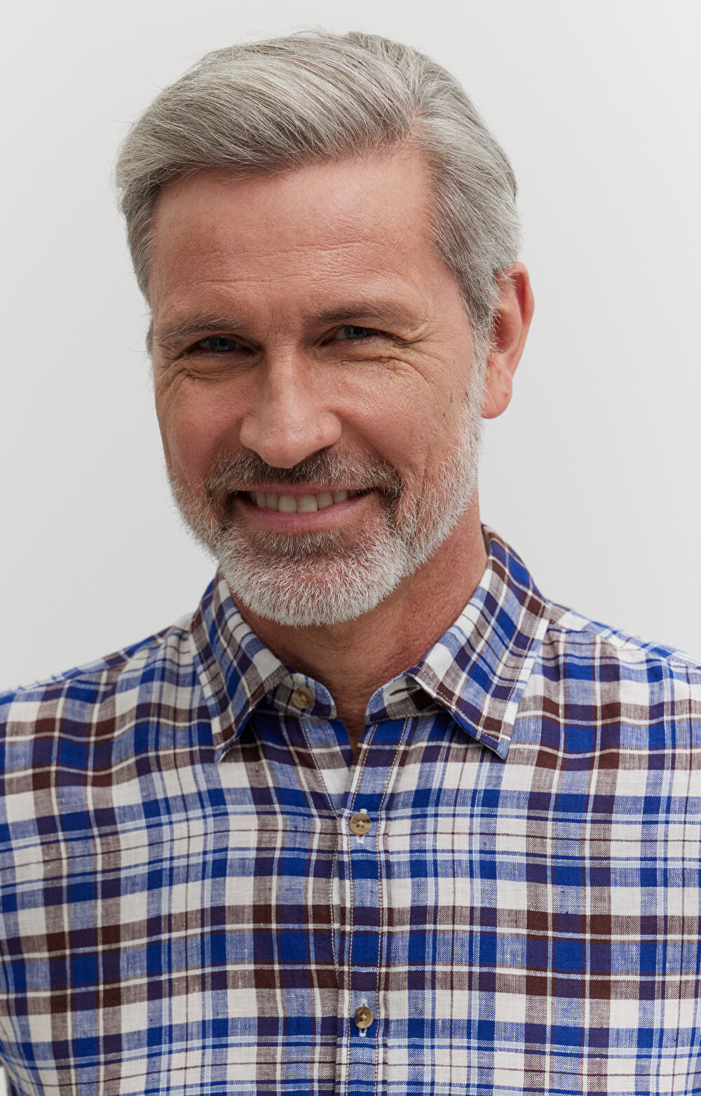 Lniana koszula w kratę - 4