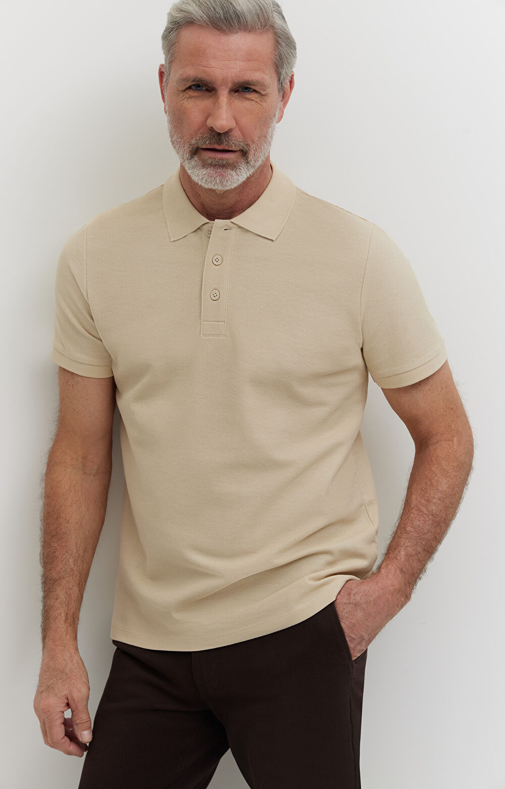 Polo z merceryzowanej bawełny