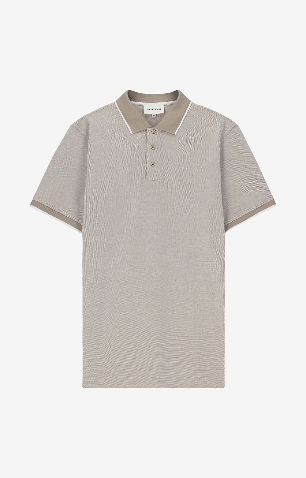 Polo z bawełny organicznej z kontrastem - 2