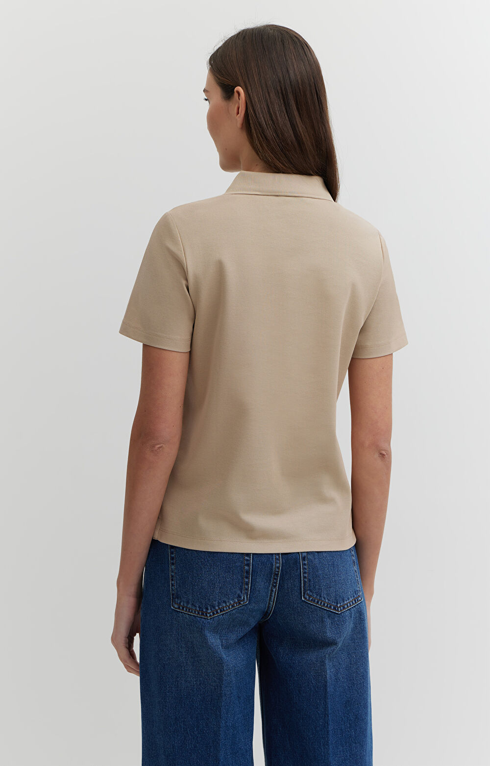 Polo z bawełny merceryzowanej z kontrastem - 2