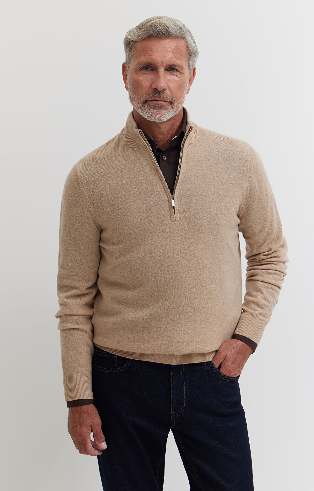 Sweter z golfem