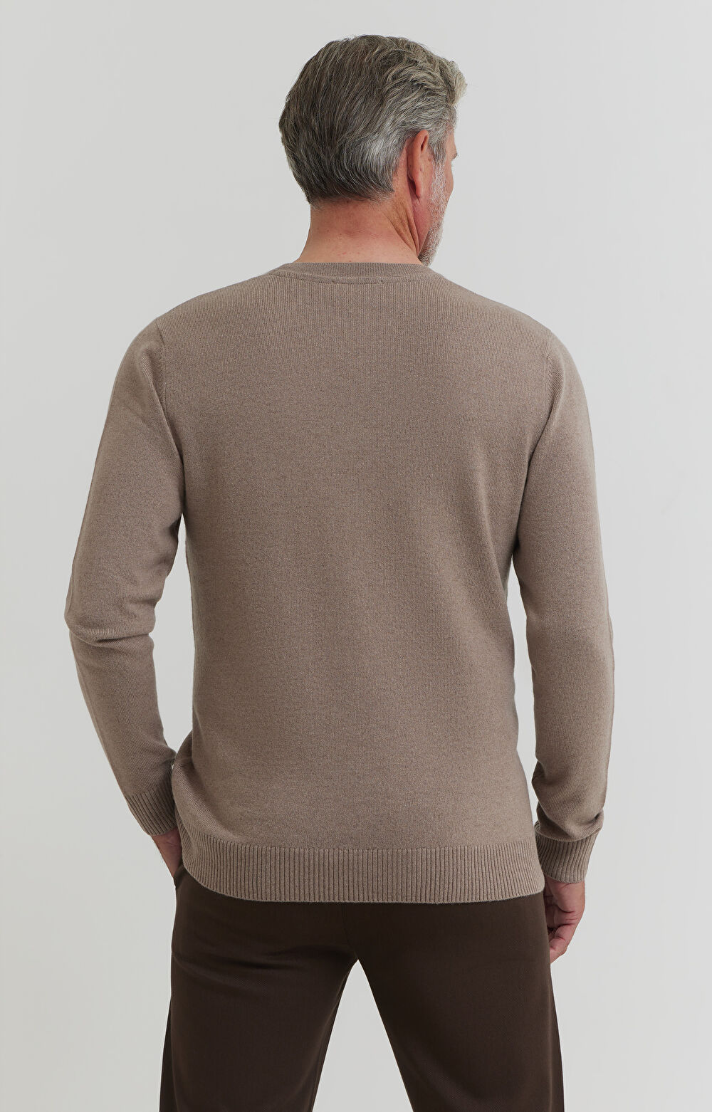 Sweter z dodatkiem wełny merino i kaszmiru - 4
