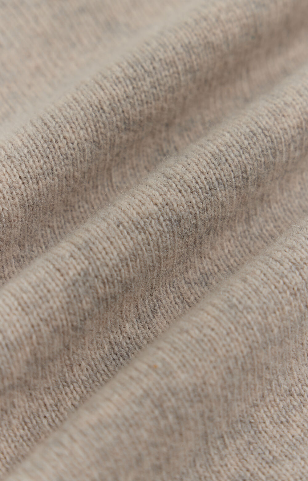 Melanżowy sweter v-neck z wełny - 7