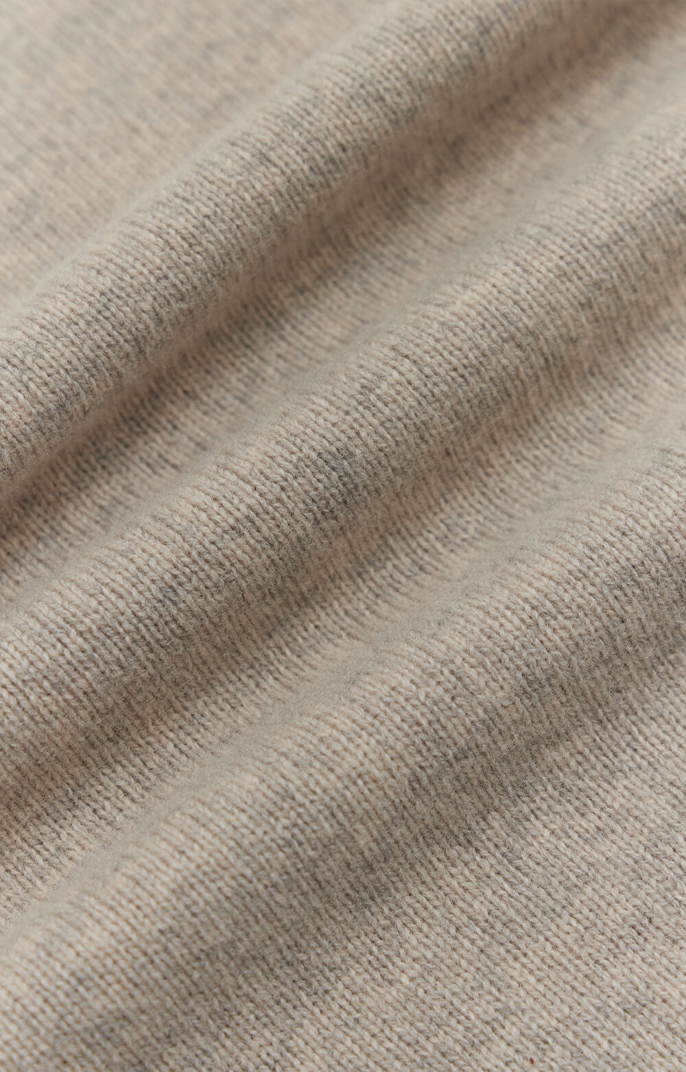 Melanżowy sweter v-neck z wełny - 6