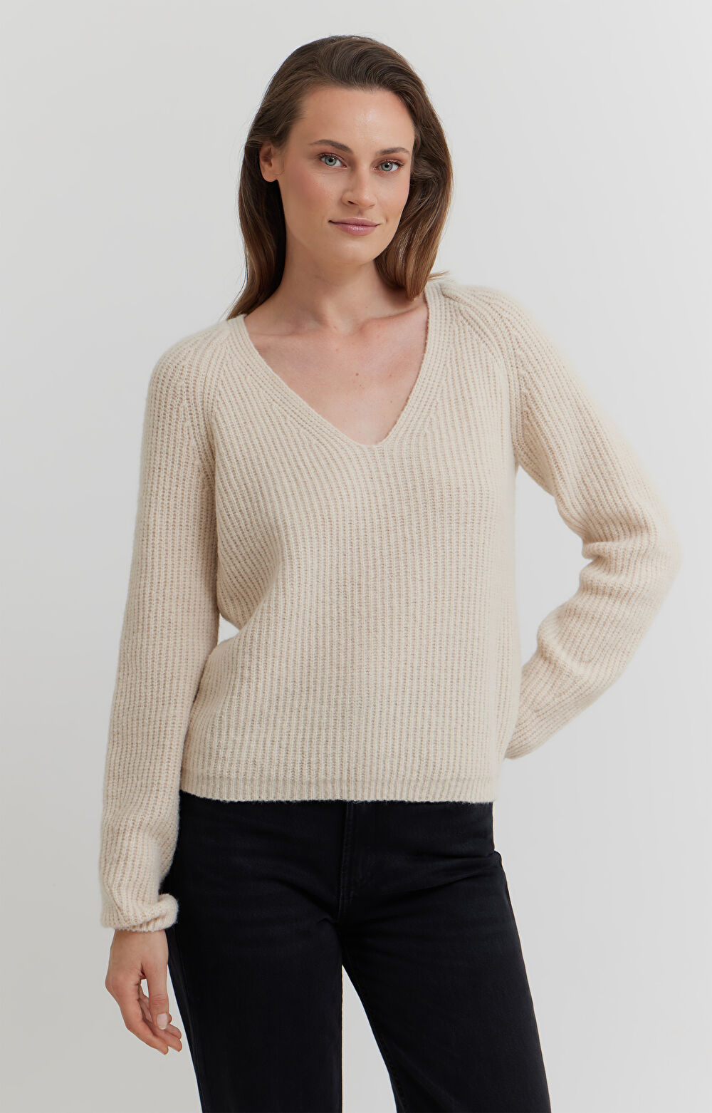 Sweter z wełną i alpaką - 2