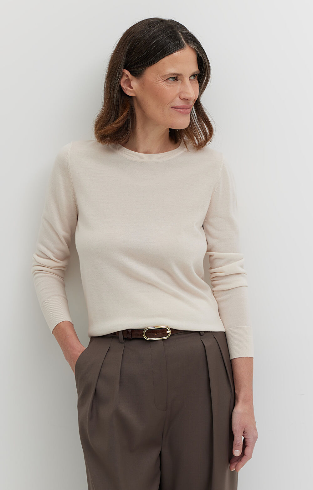 Sweter z wełny merino