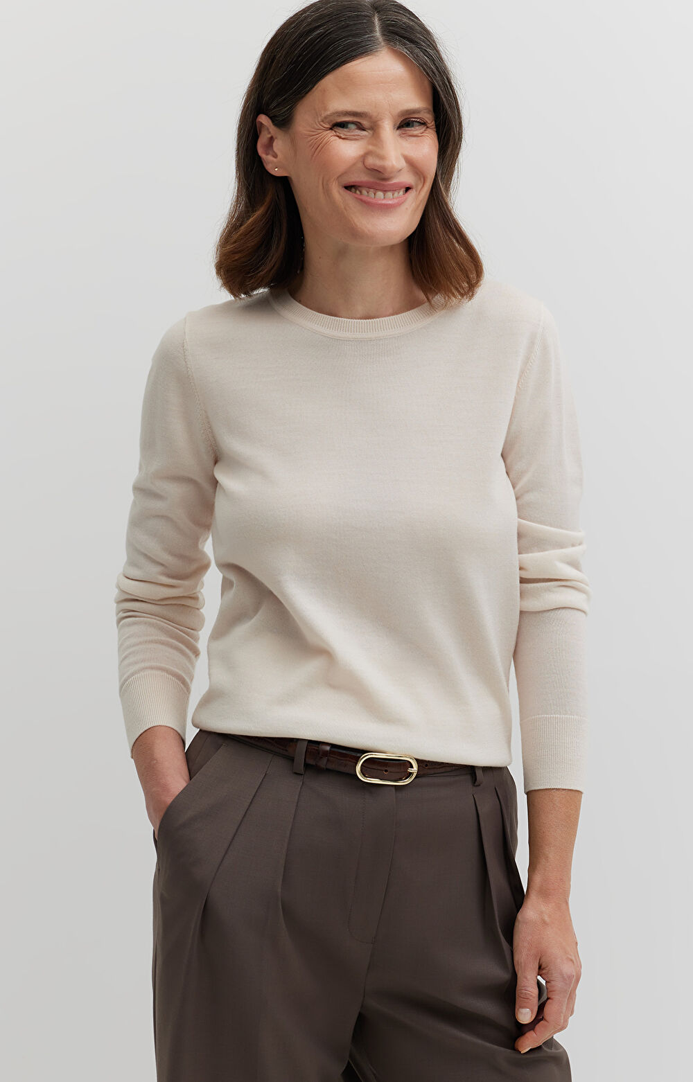 Sweter z wełny merino - 5