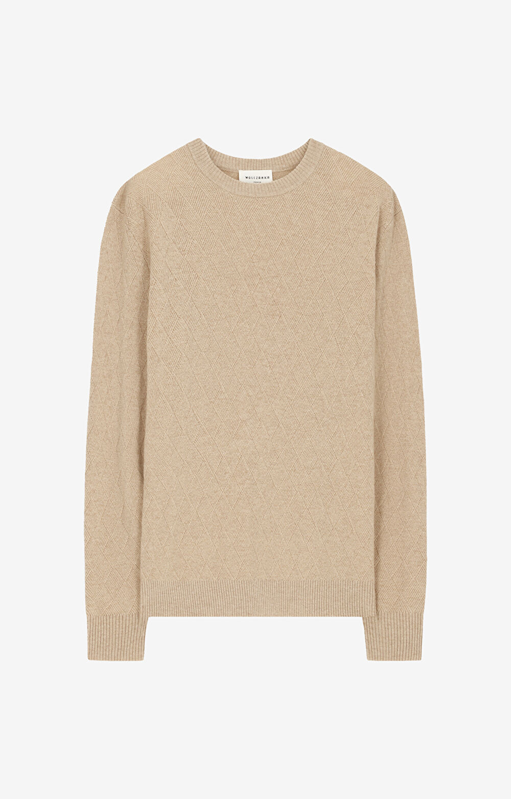 Sweter w romby z wełny merino - 2