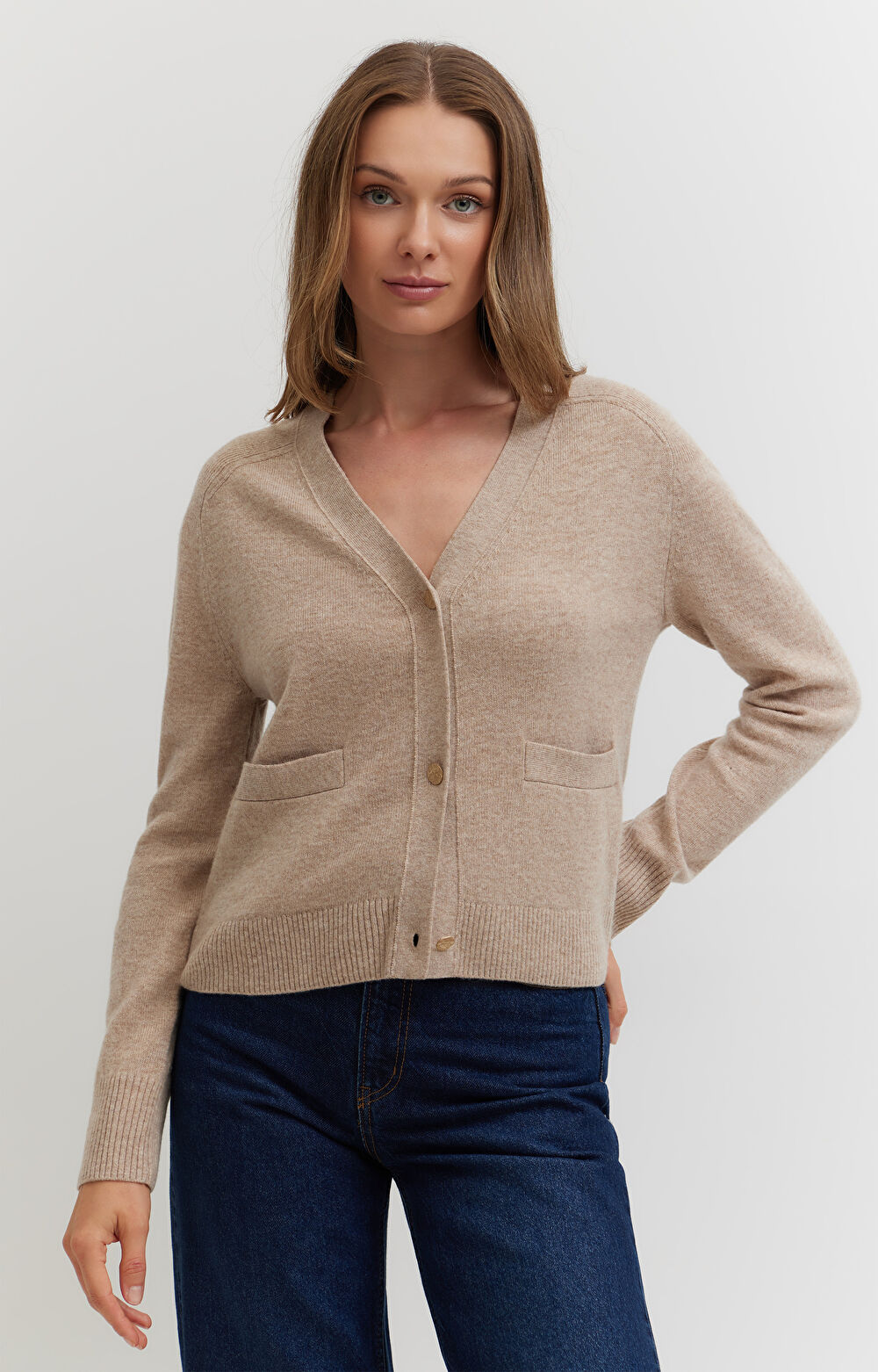 Kardigan z wełny merino - 4