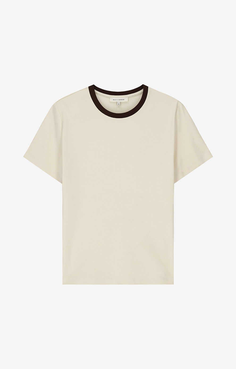 T-shirt z bawełny organicznej z kontrastem - 2