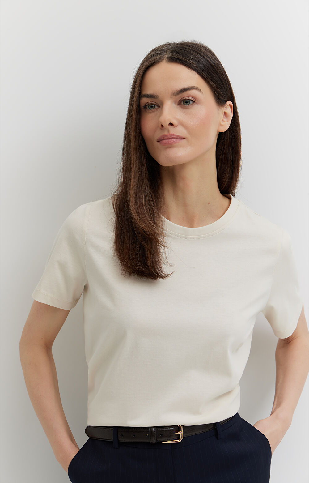 T-shirt regular z bawełny organicznej - 5