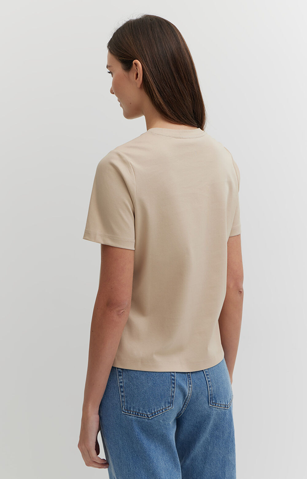 T-shirt regular z bawełny merceryzowanej - 3