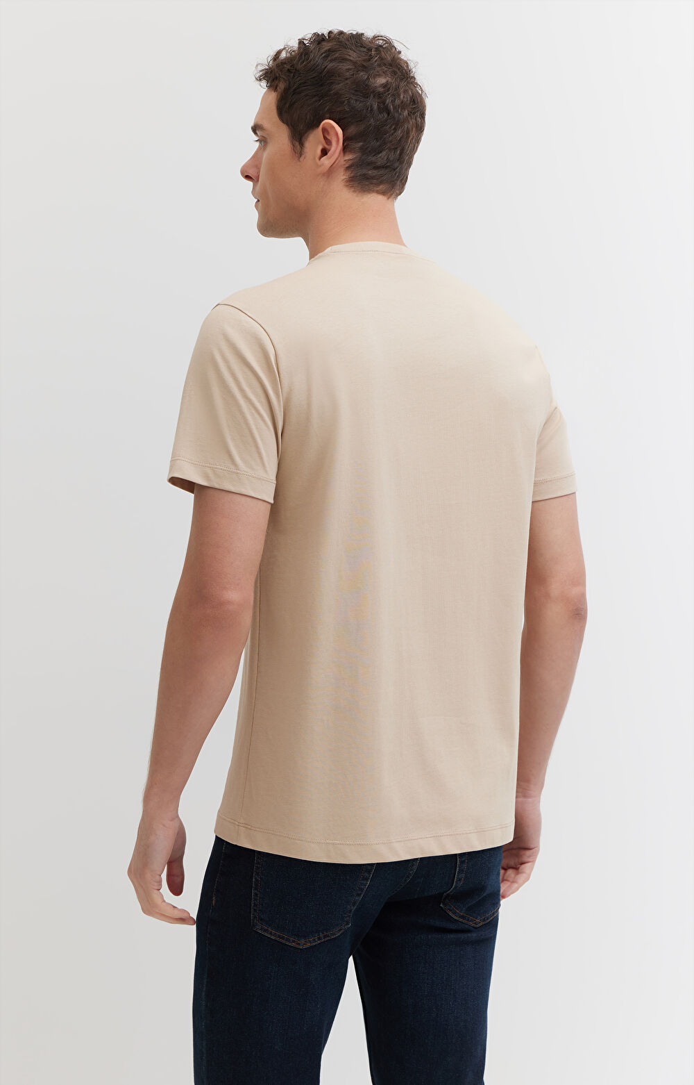 T-shirt z bawełny merceryzowanej - 4