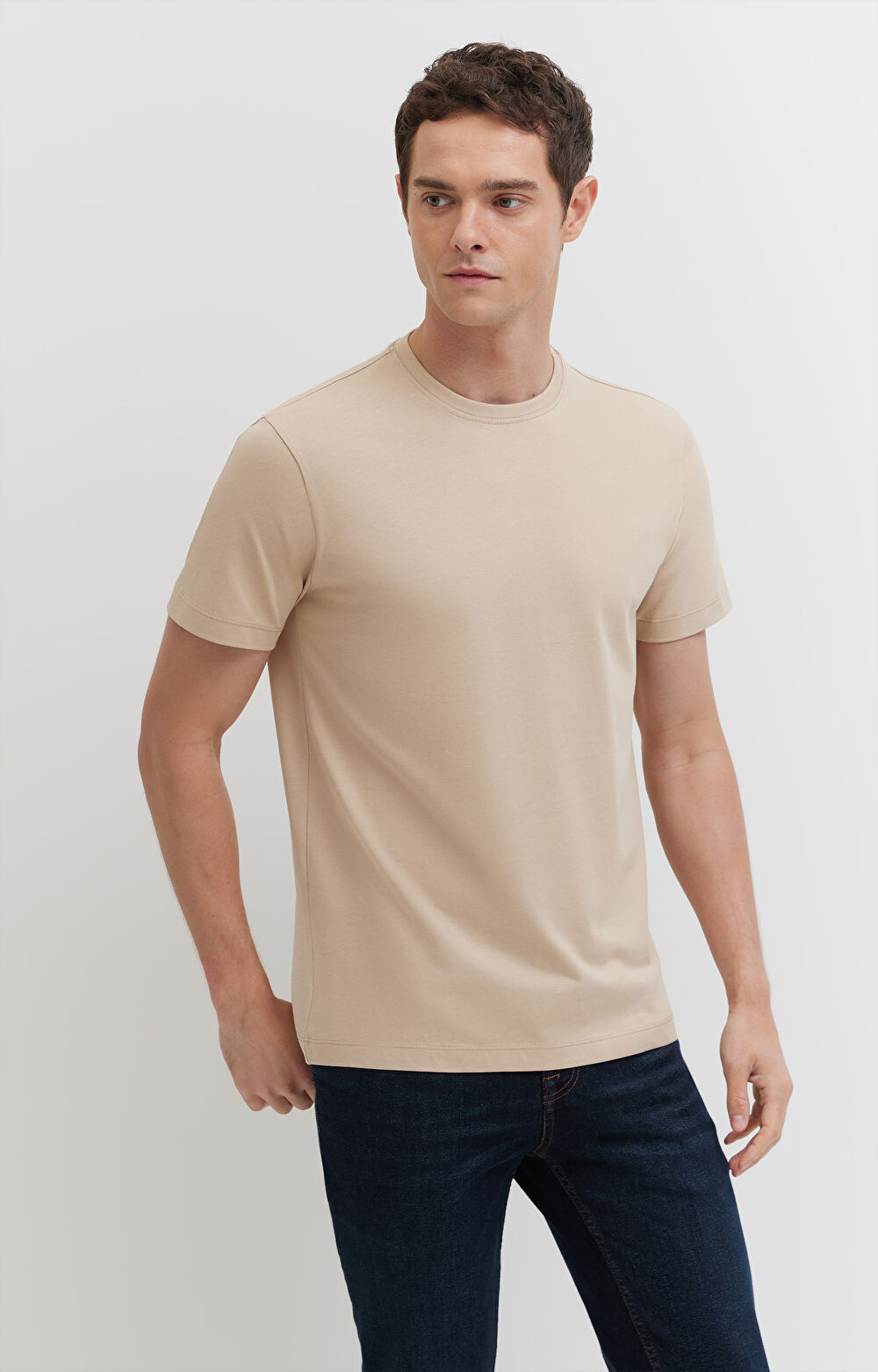 T-shirt z bawełny merceryzowanej - 5