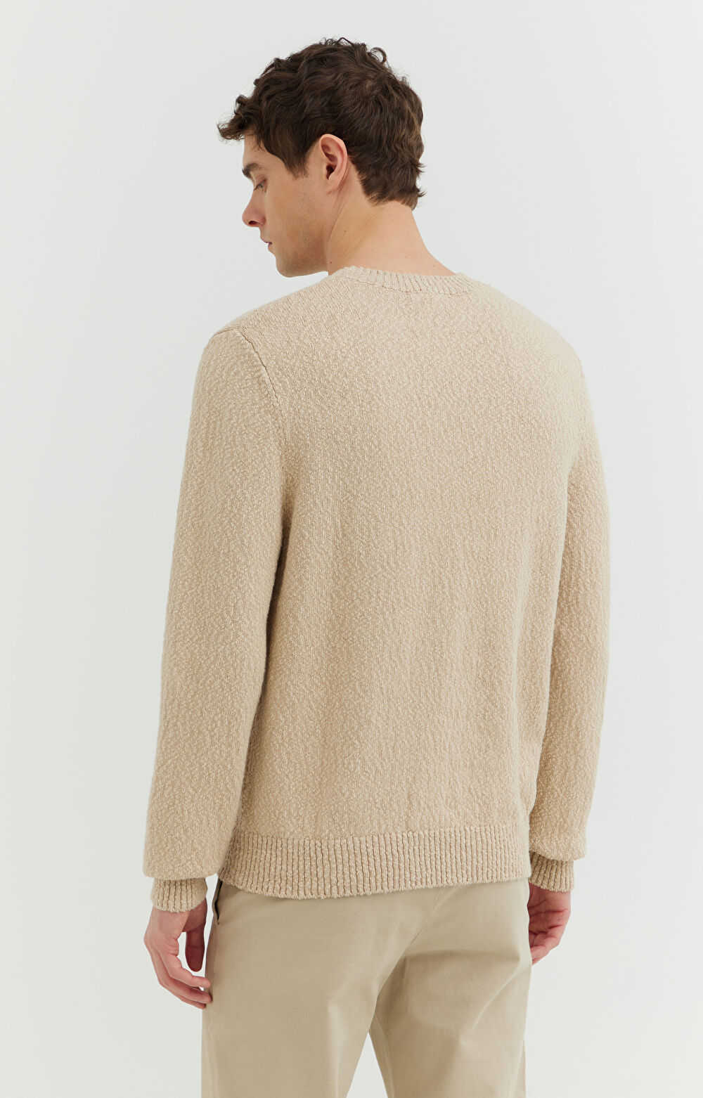 Bawełniany sweter ze strukturą