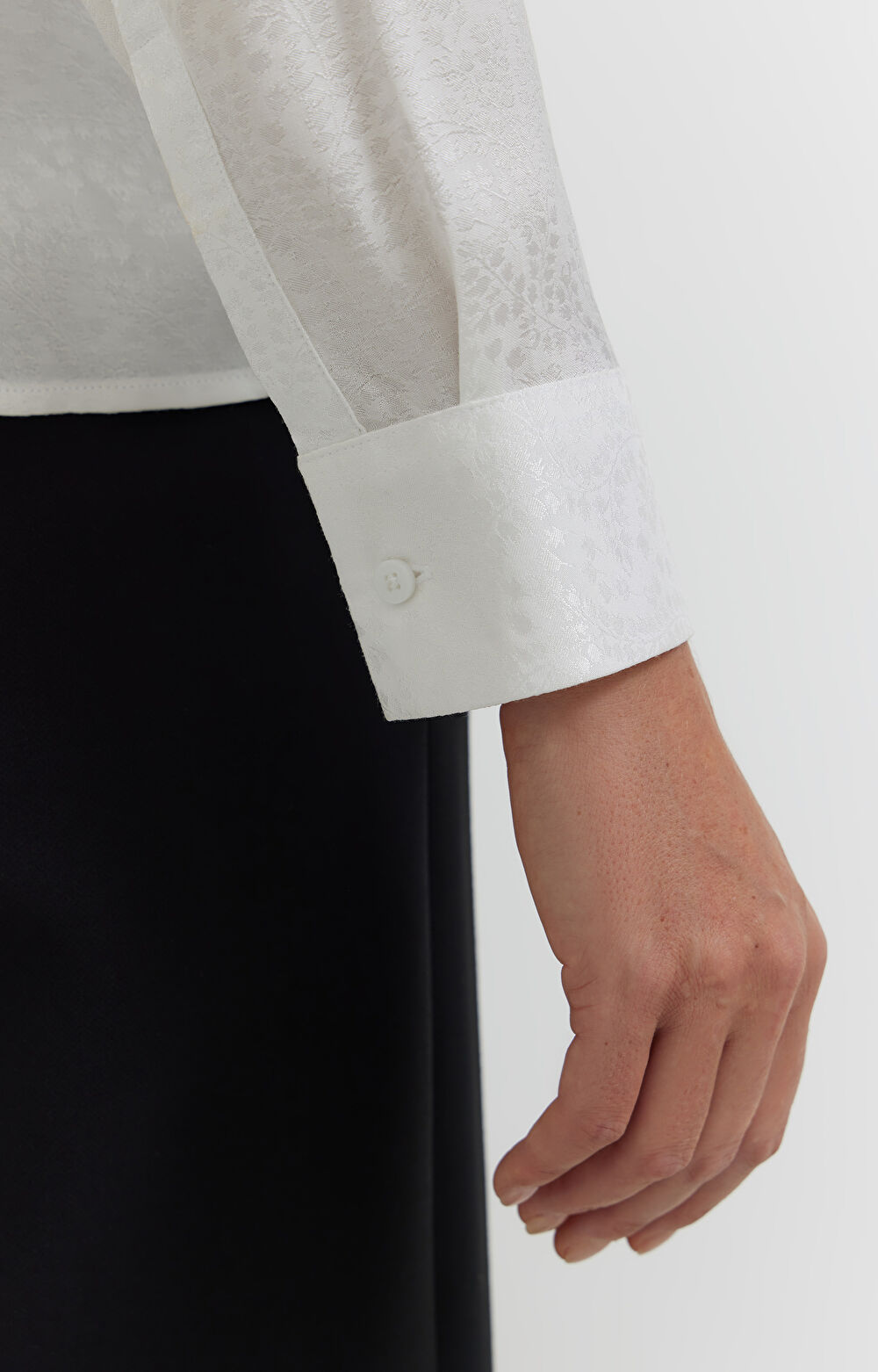 Koszula z żakardowej wiskozy - 4