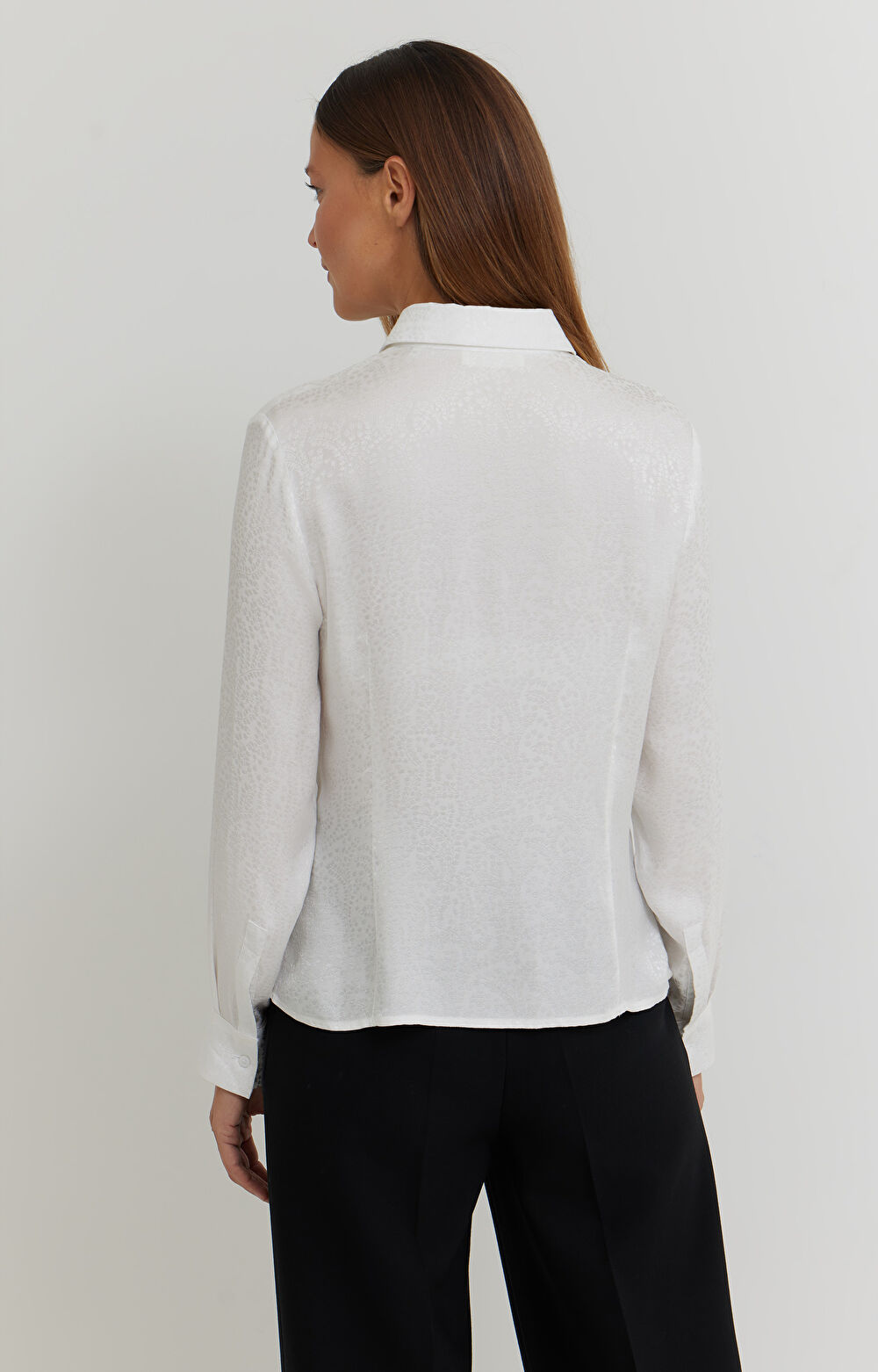 Koszula z żakardowej wiskozy - 9