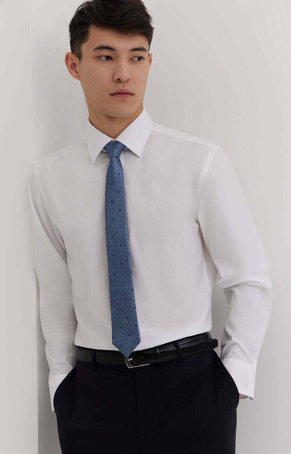 Koszula z w strukturalny wzór - 6