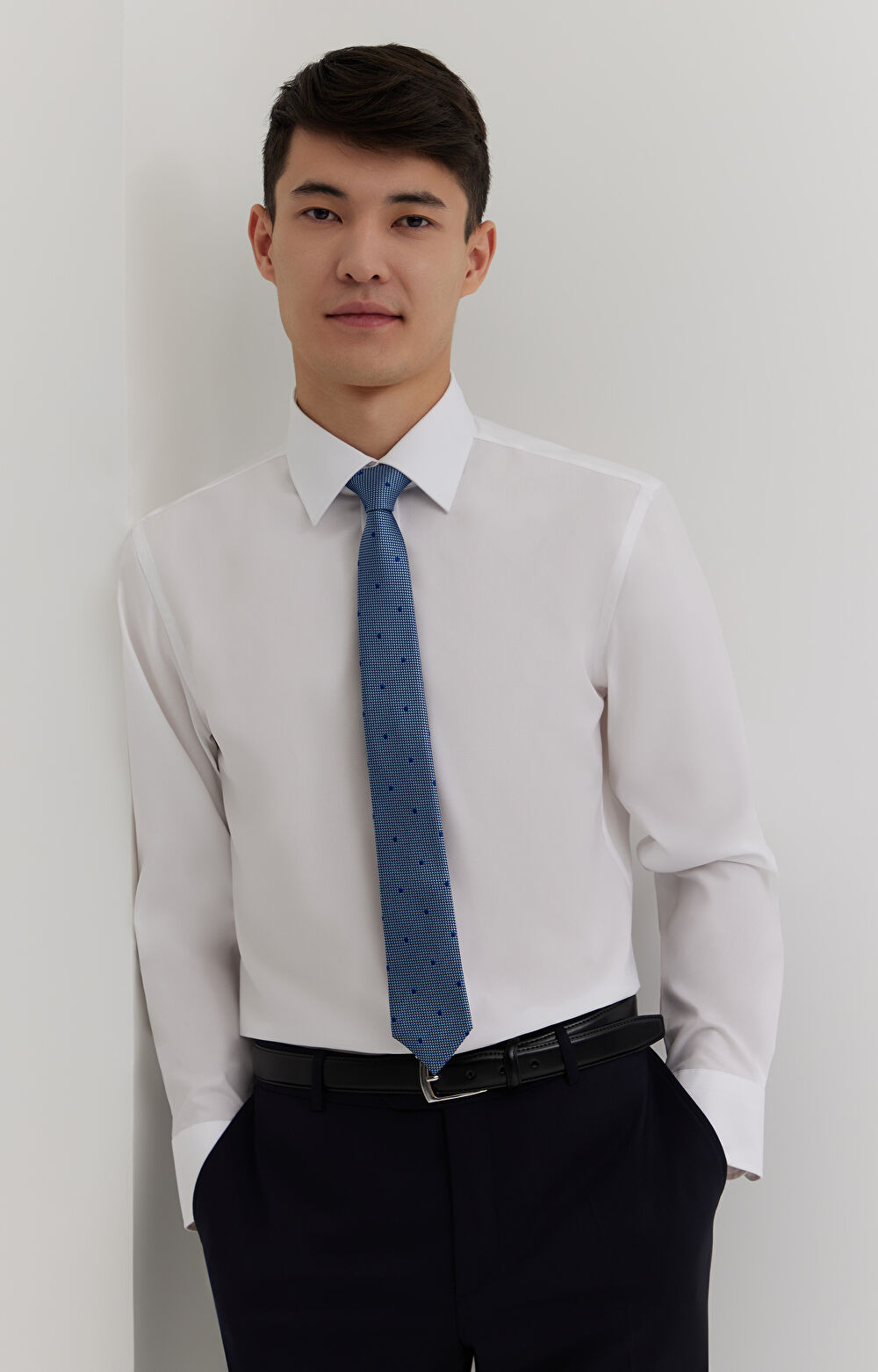 Koszula z w strukturalny wzór - 8