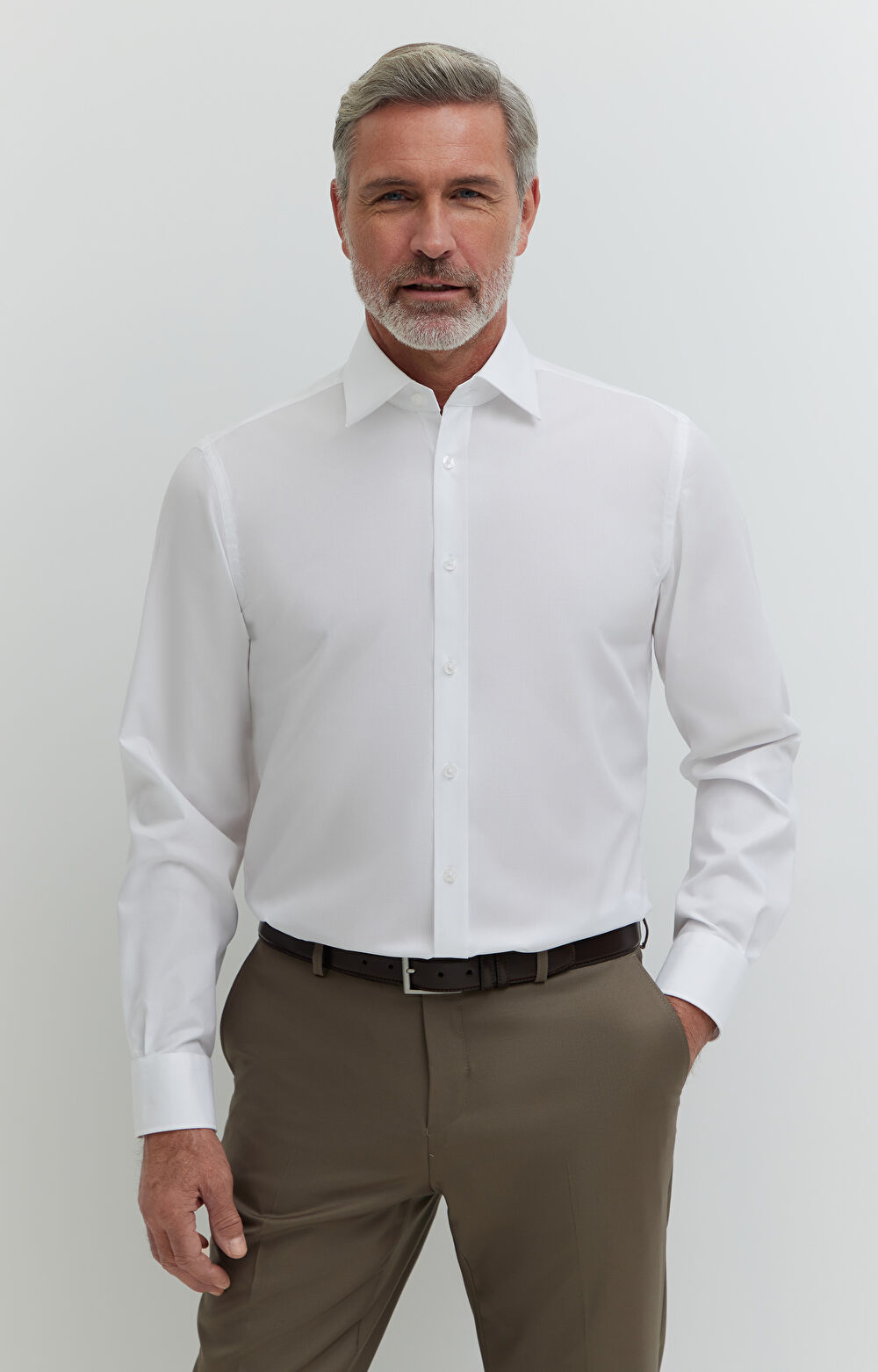 Koszula z w strukturalny wzór - 4