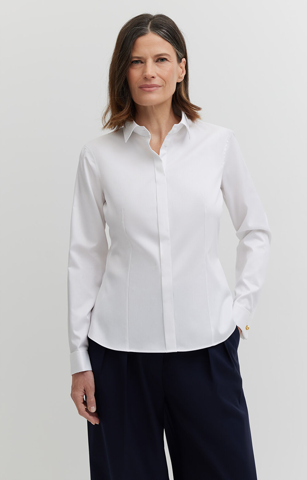 Koszula w diagonalny wzór na spinki - 2