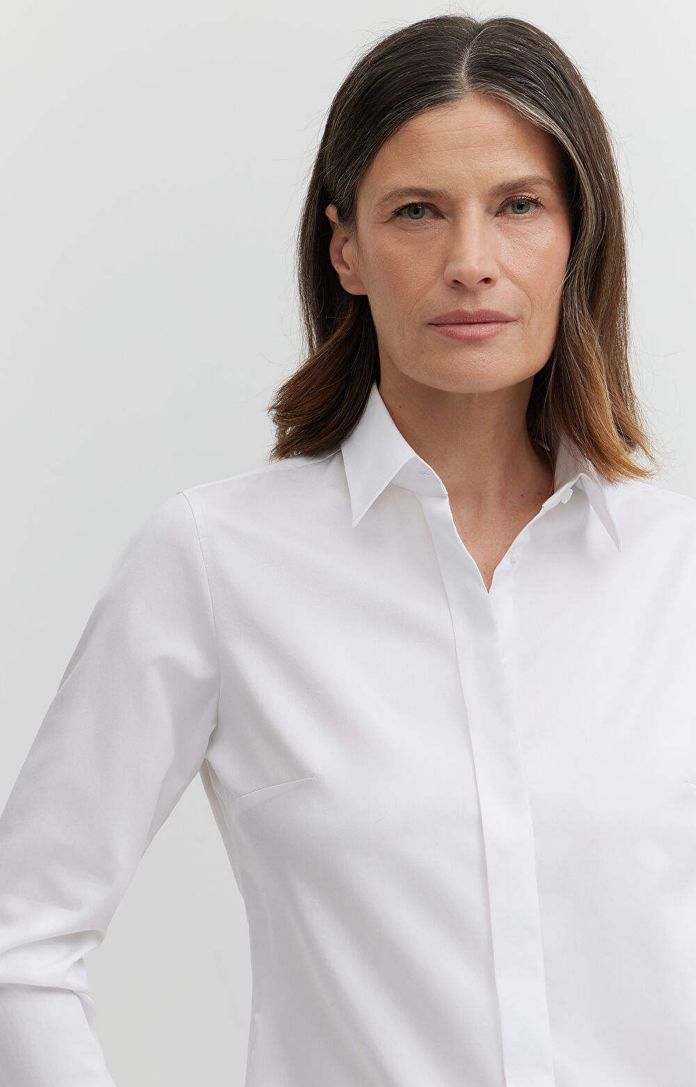 Koszula z satynowej bawełny - 6