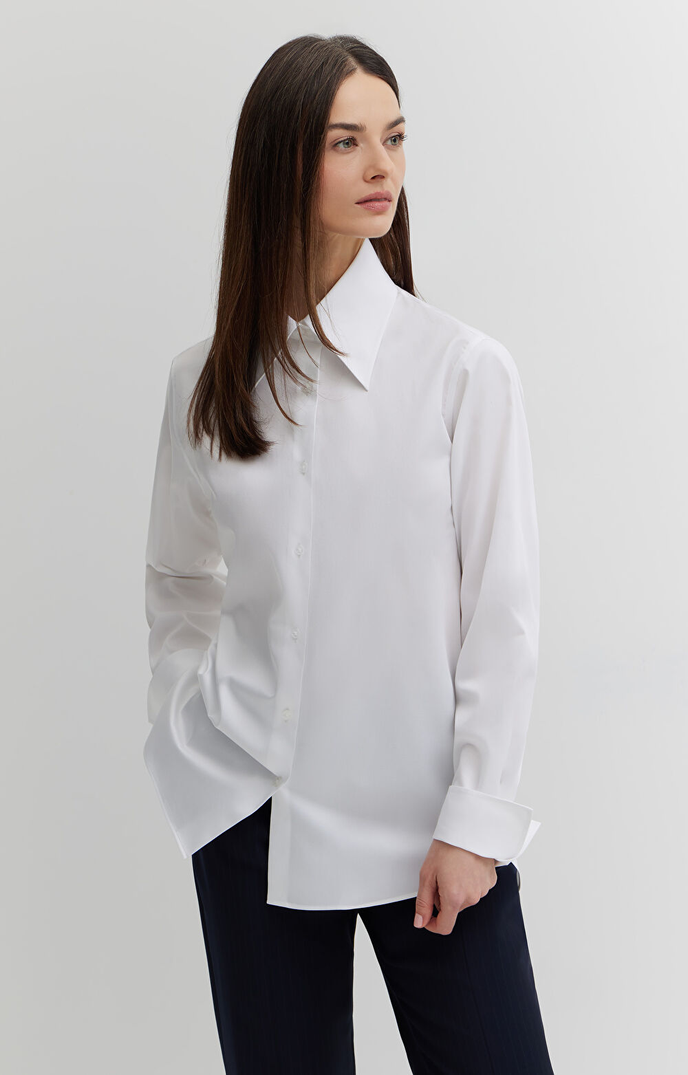 Koszula z satynowej bawełny - 3