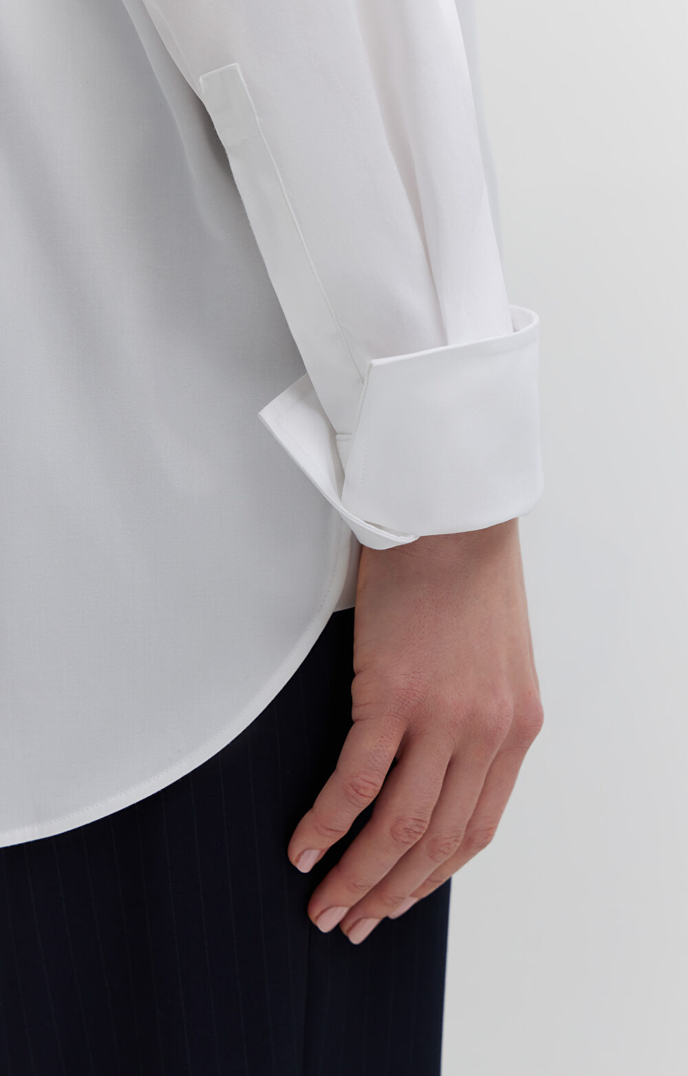 Koszula z satynowej bawełny - 5