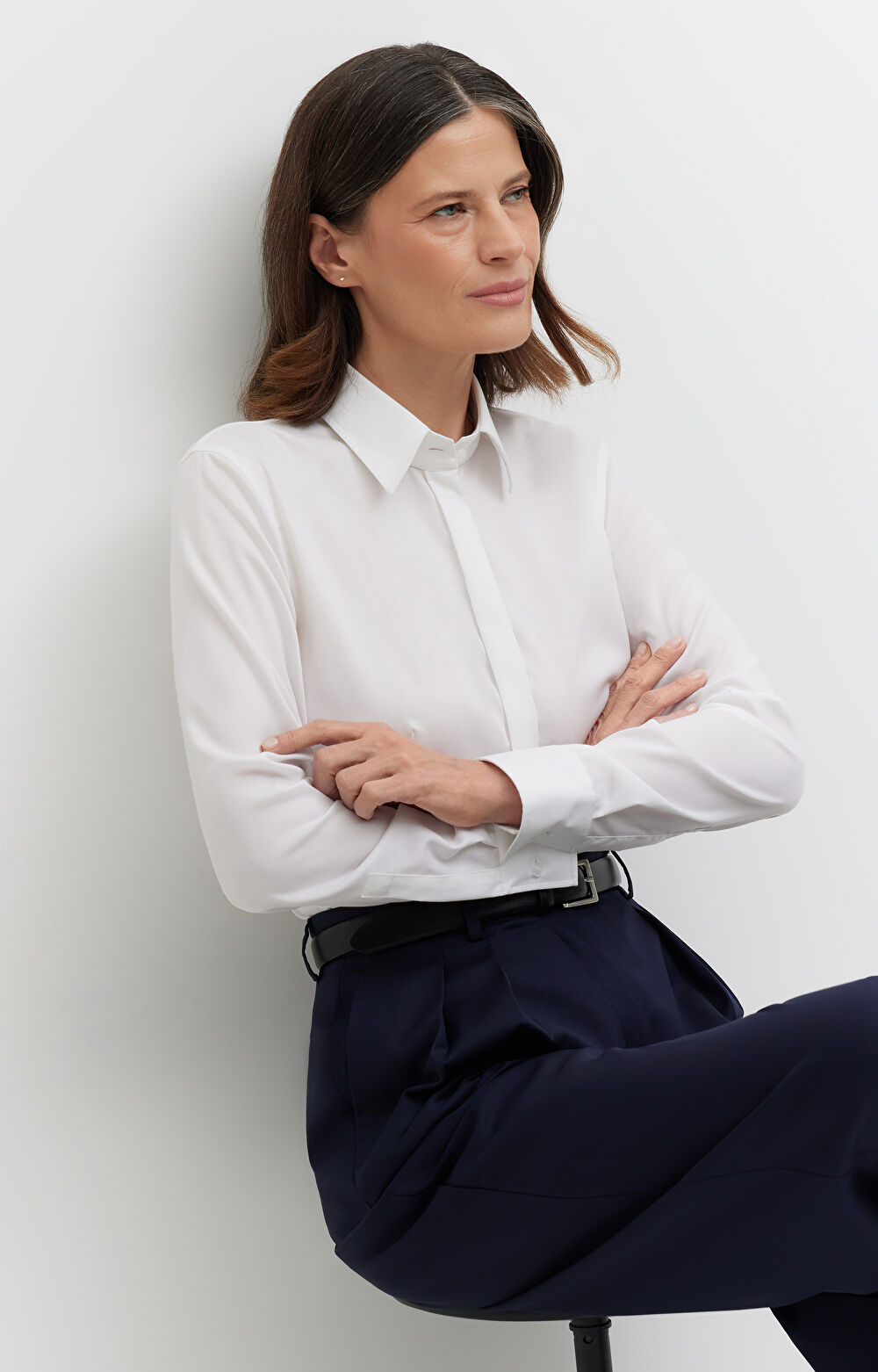 Koszula z mieszanki bawełny z lyocellem - 7