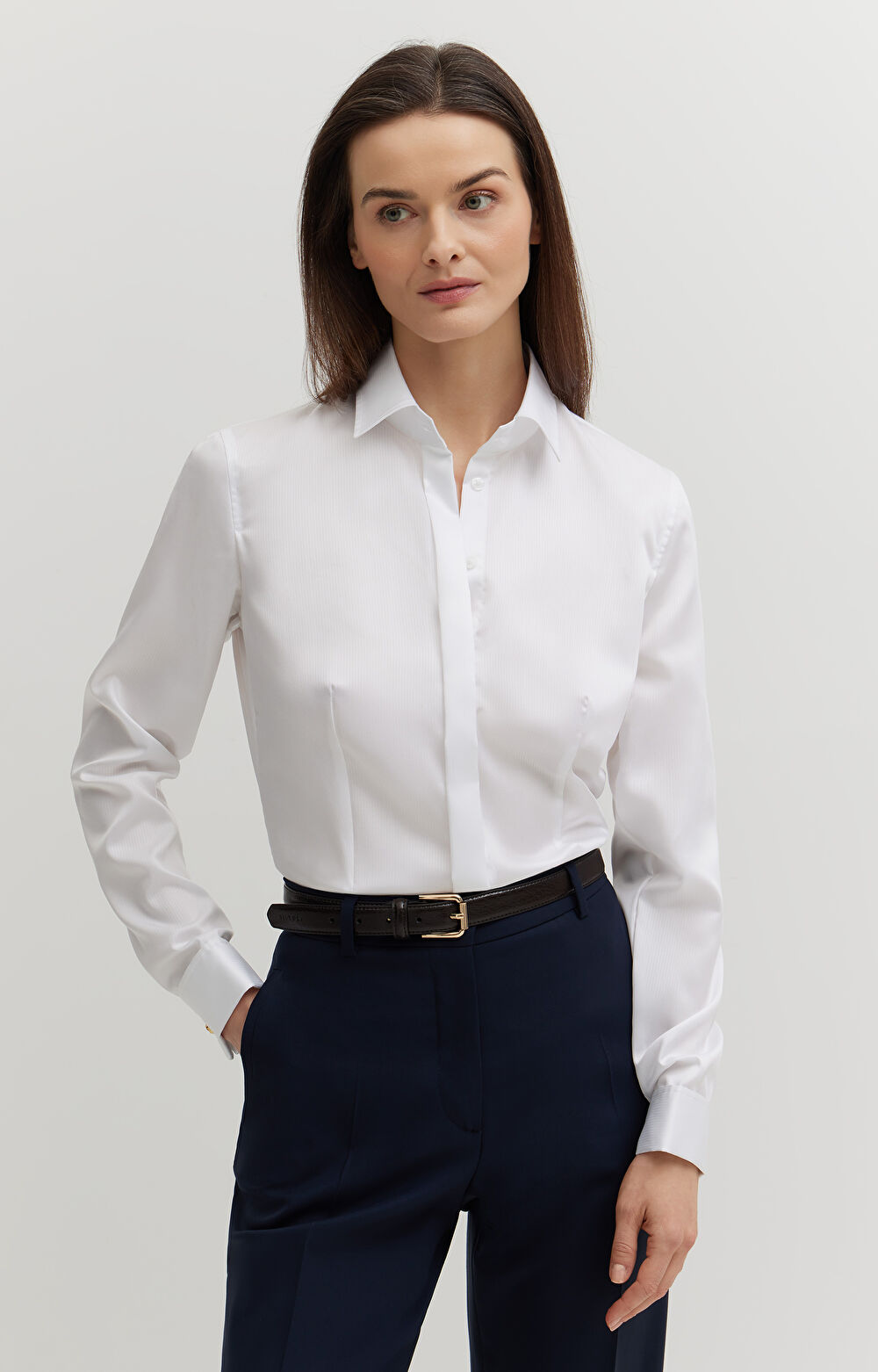 Koszula w prążki na spinki - 6