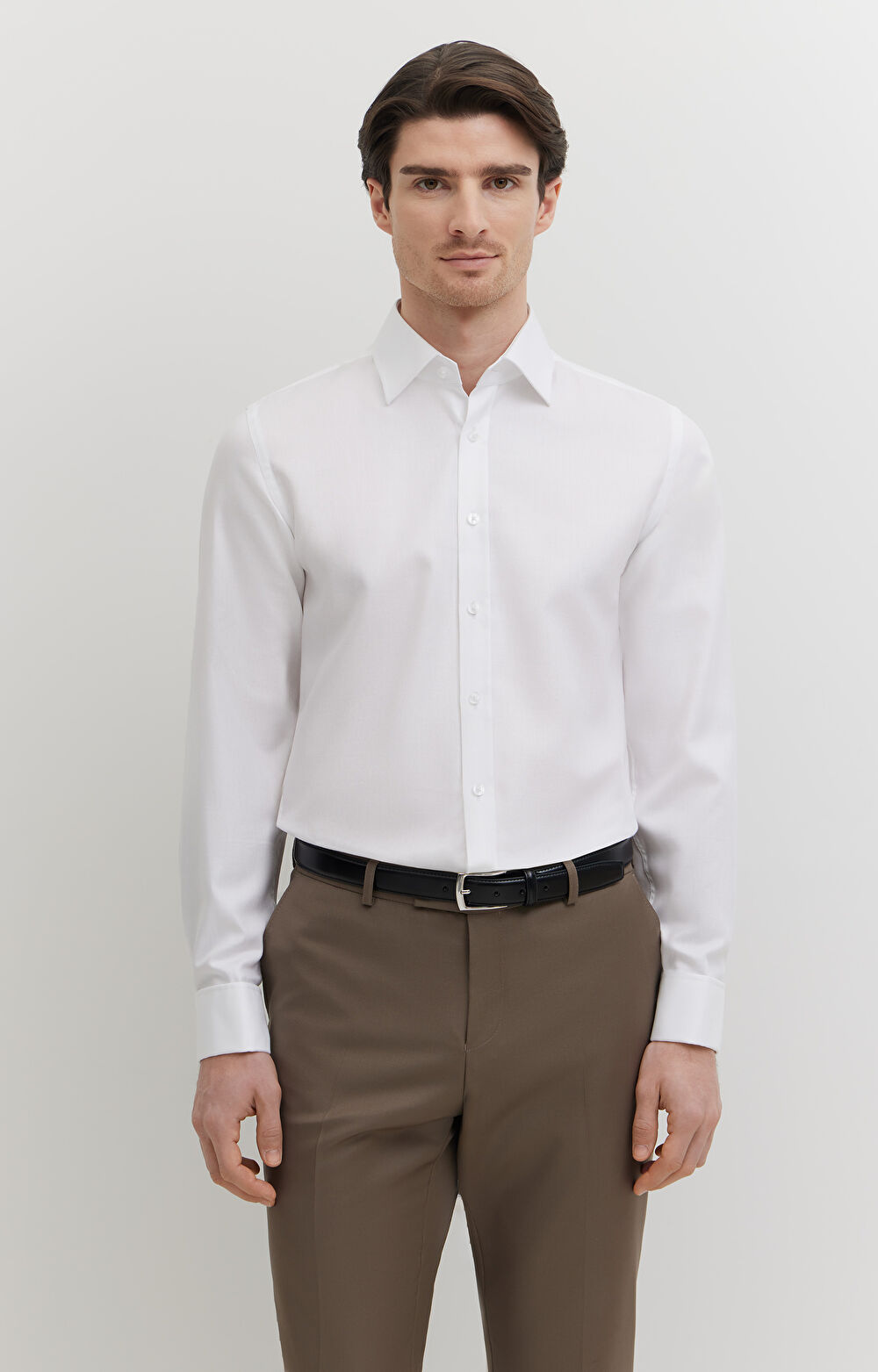 Elegancka koszula w diagonalny wzór - 3