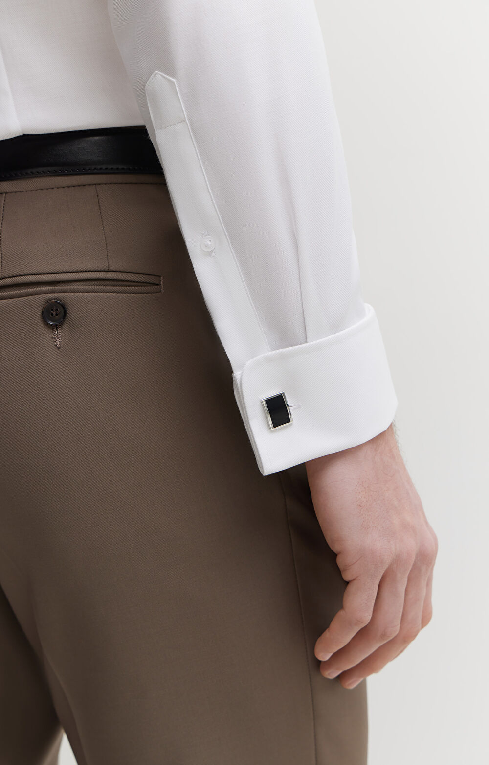 Elegancka koszula w diagonalny wzór - 6