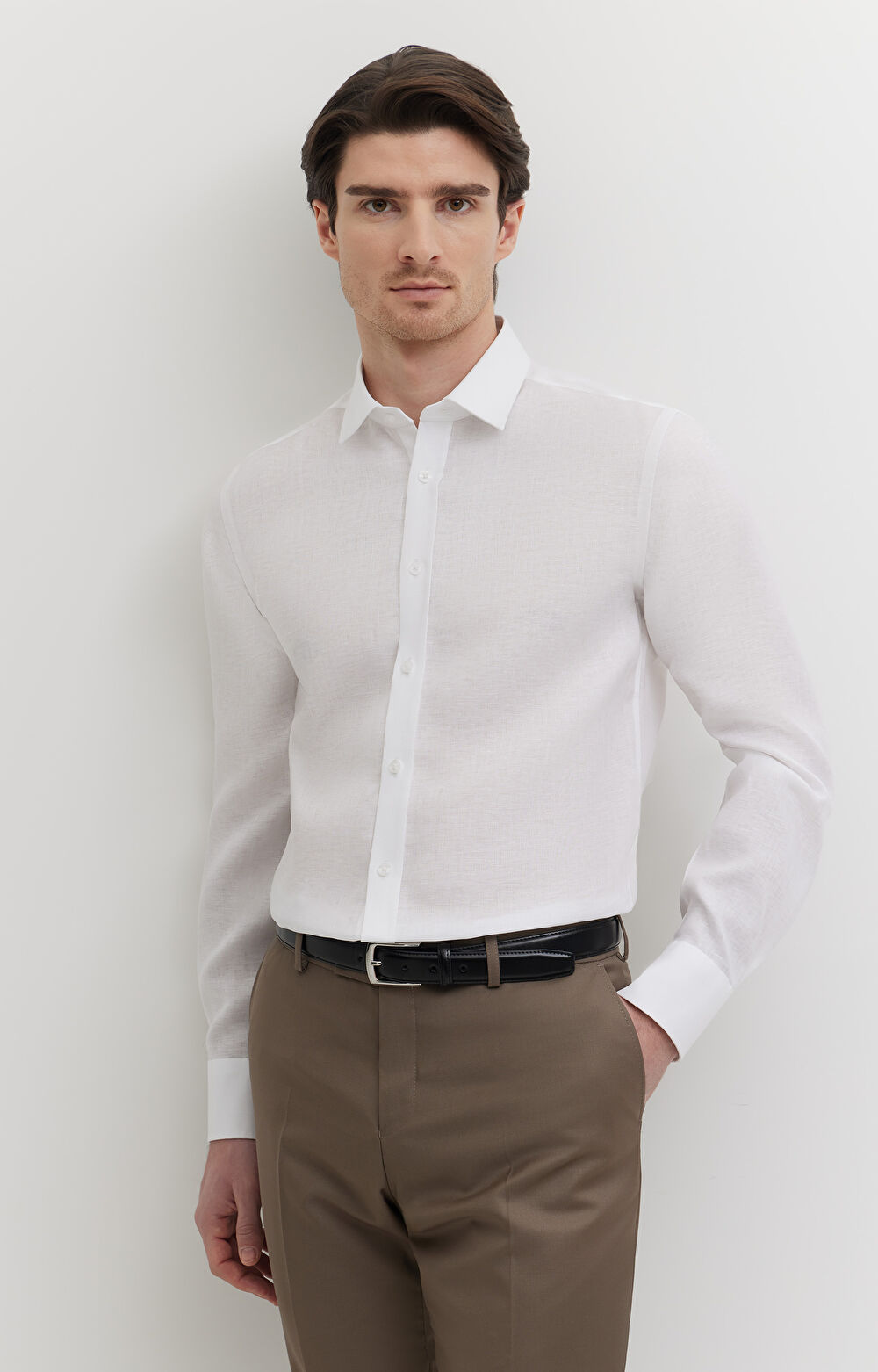 Lniana koszula formalna - 6