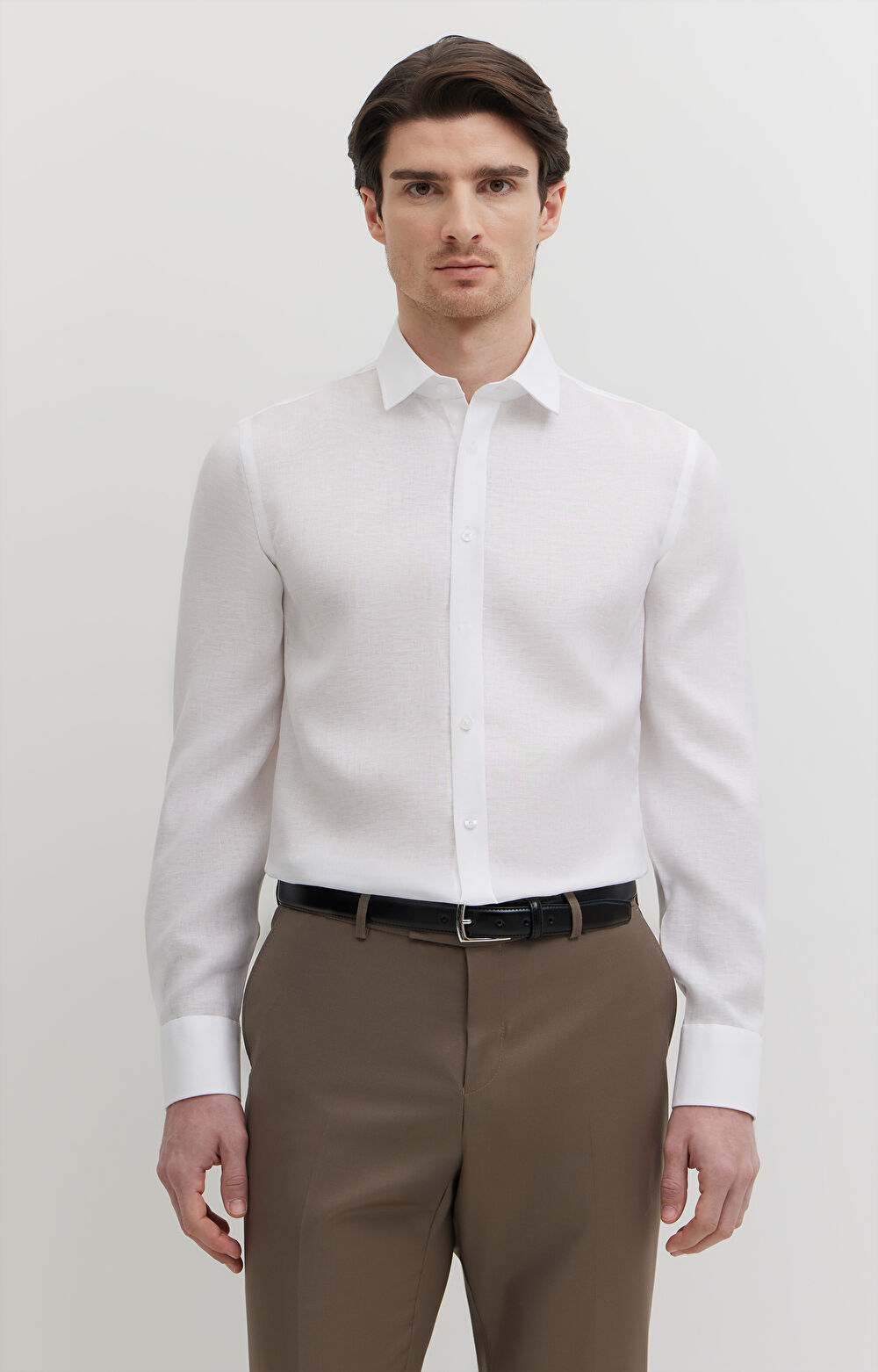 Lniana koszula formalna - 4
