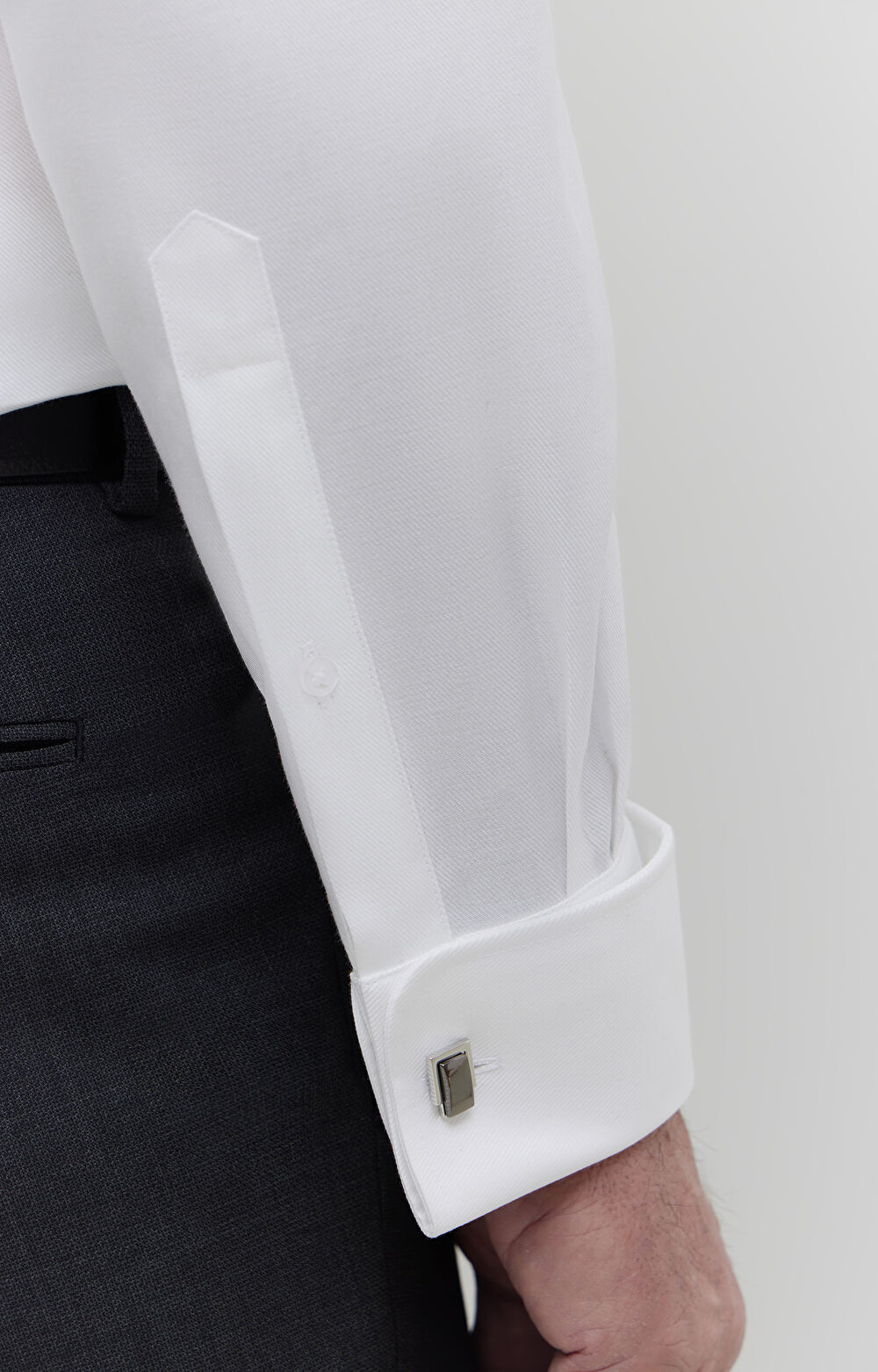 Elegancka koszula w diagonalny wzór - 5