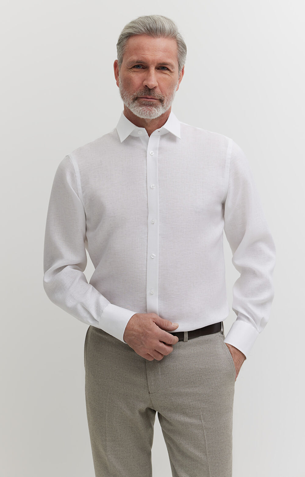 Lniana koszula formalna - 4