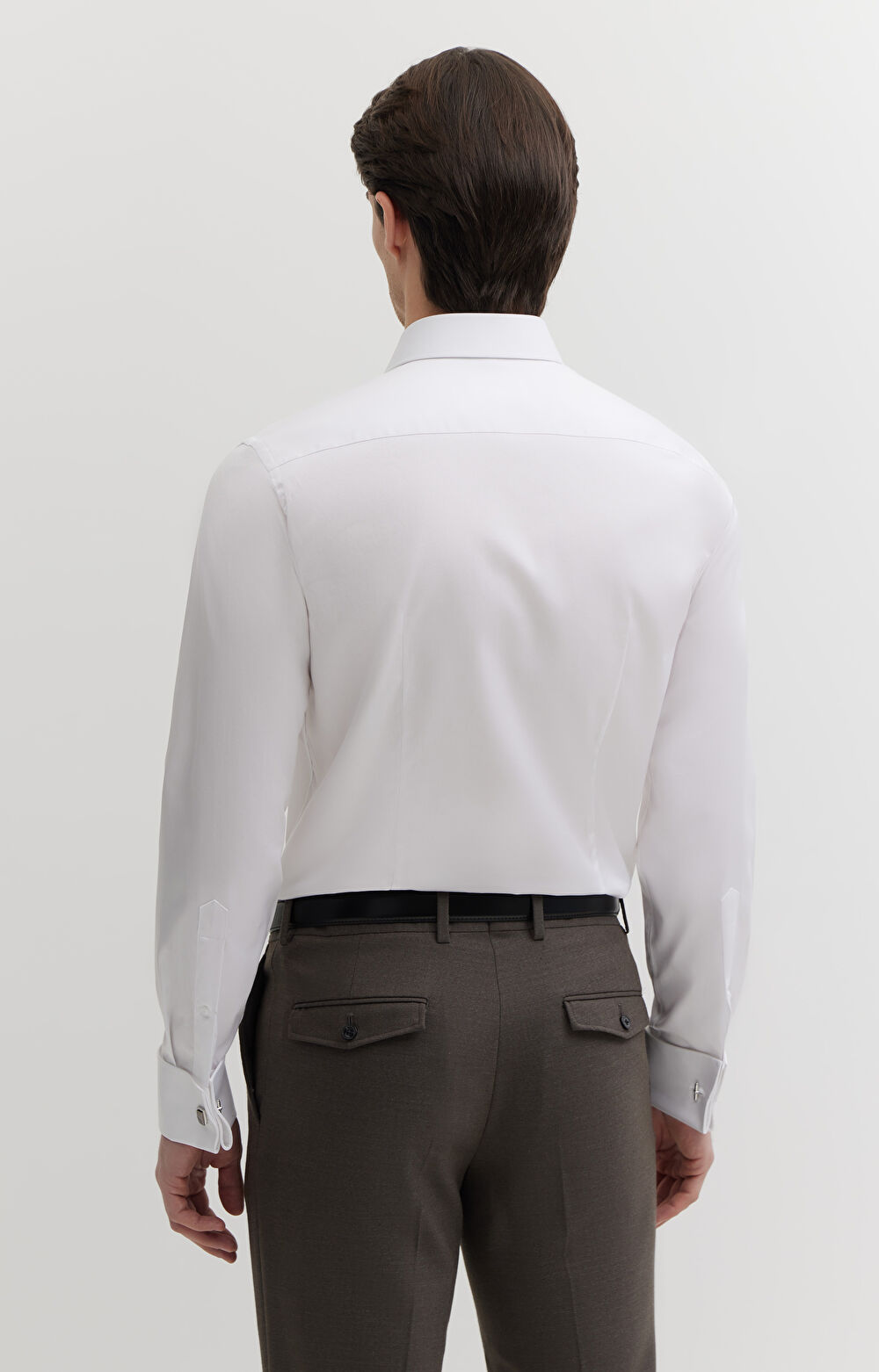 Koszula w diagonalny wzór na spinki - 3