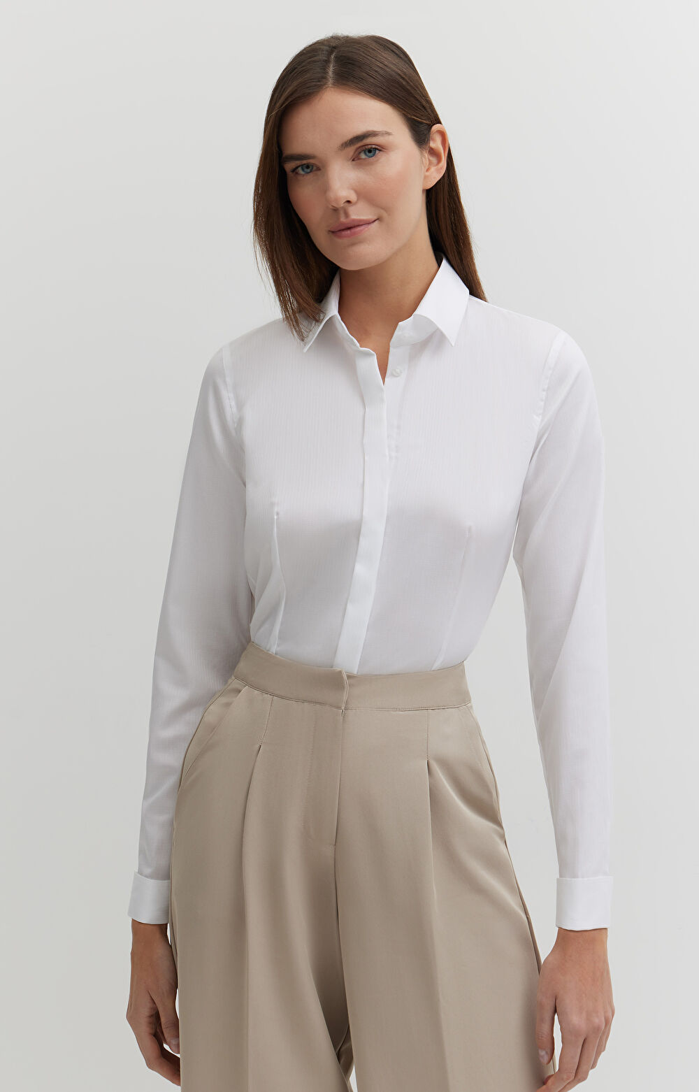 Koszula w mikrowzór na spinki