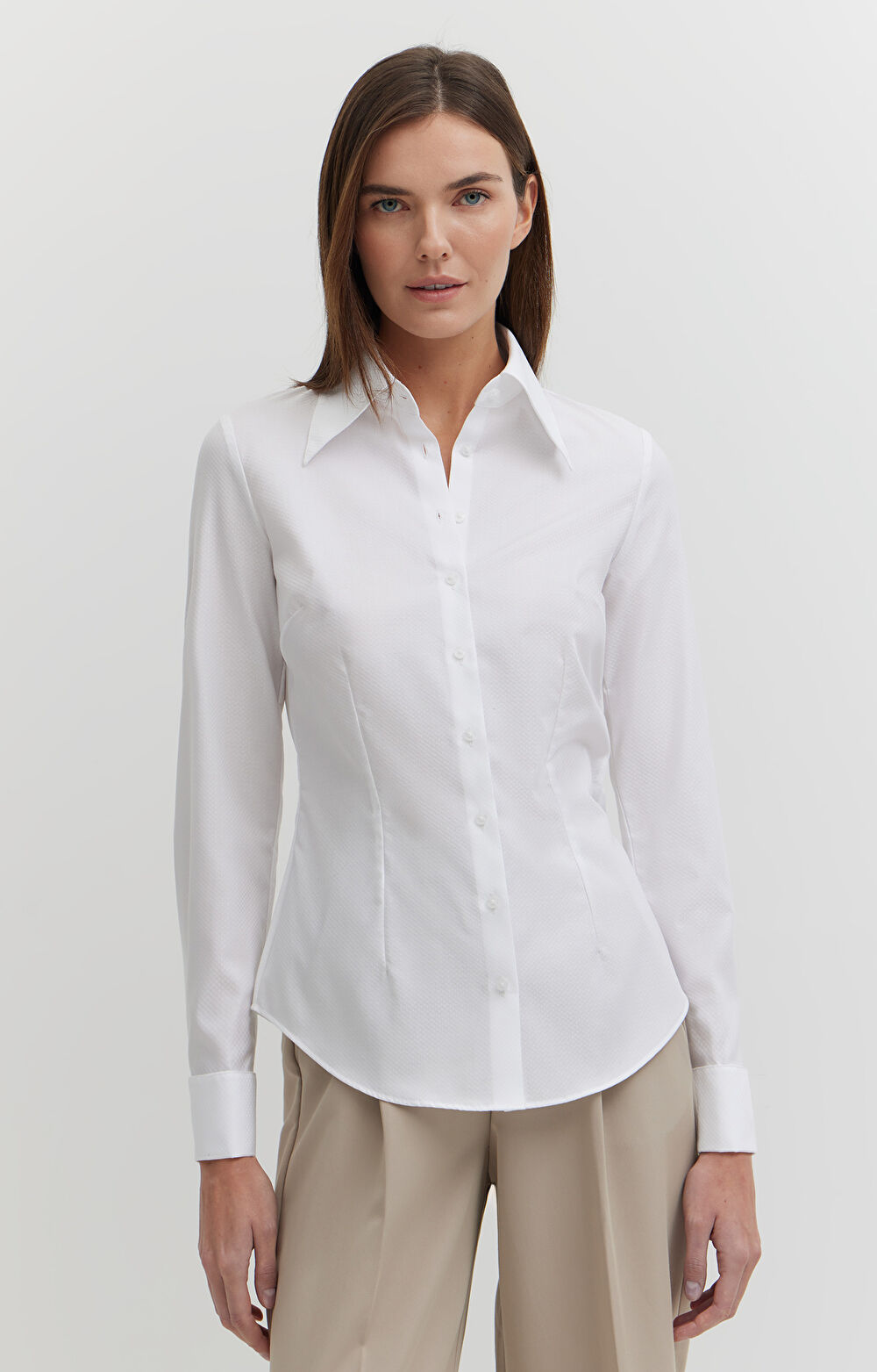 Koszula strukturalny wzór na spinki - 2