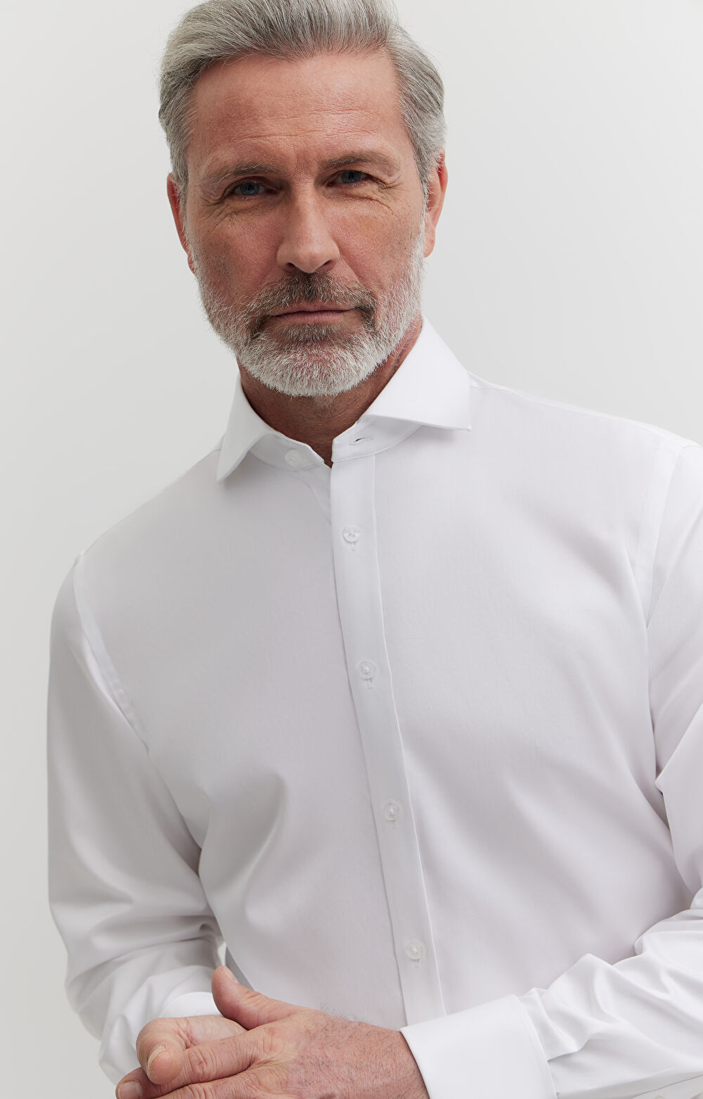 Koszula w diagonalny wzór na spinki - 7