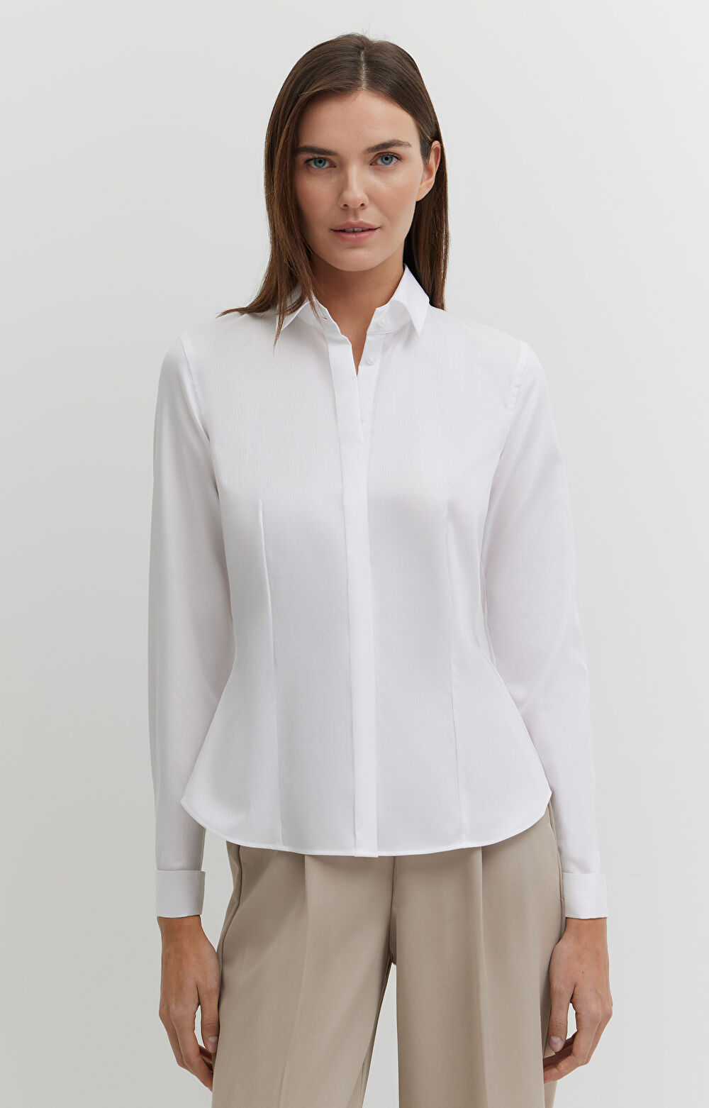 Koszula w mikrowzór na spinki - 3