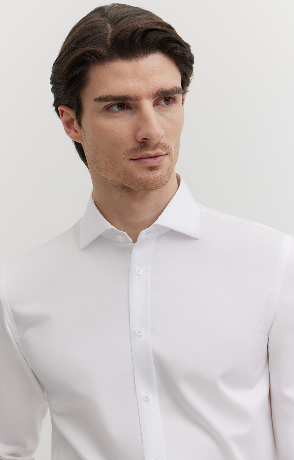 Koszula w diagonalny wzór na spinki - 6