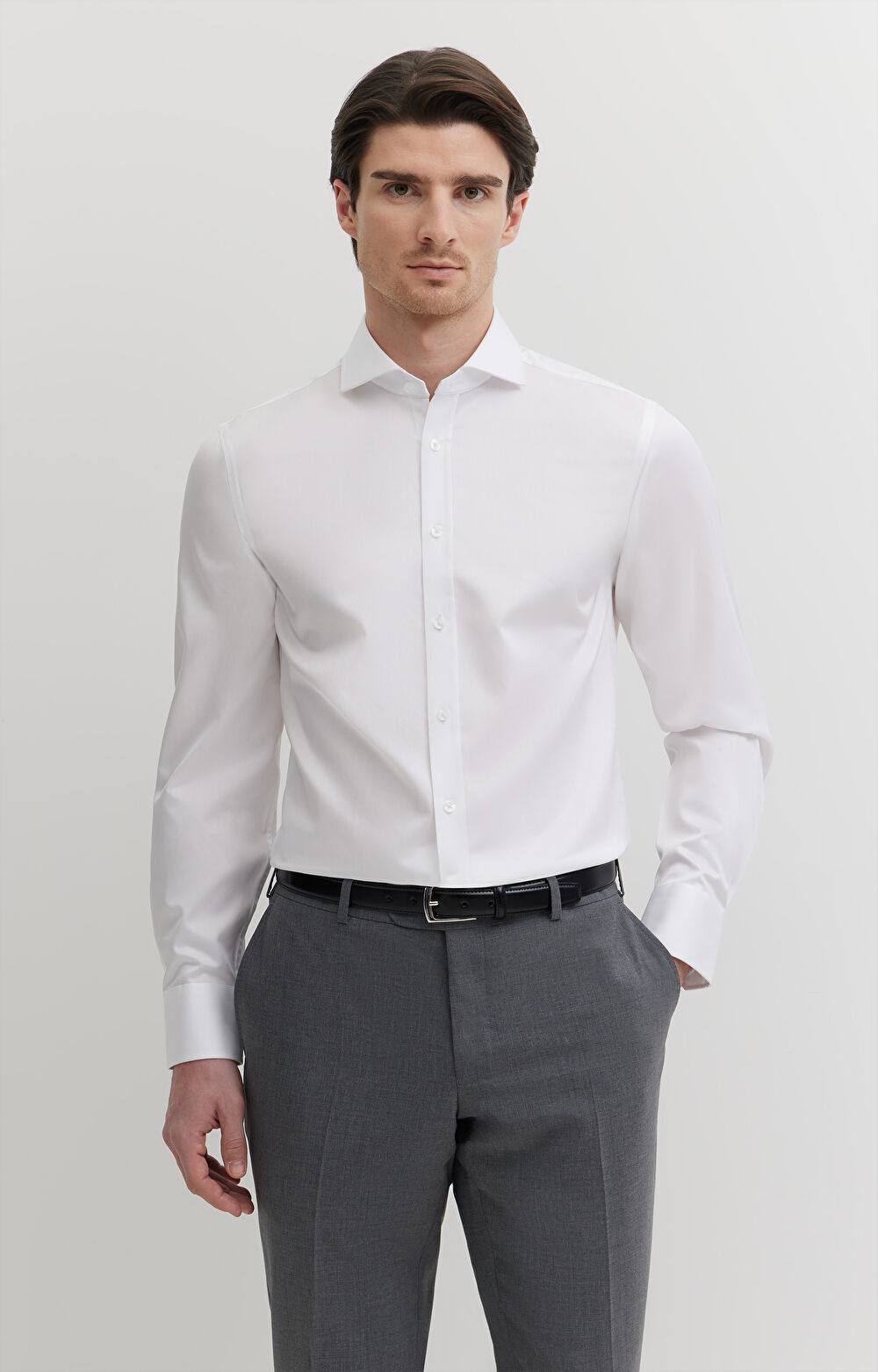 Elegancka koszula w diagonalny wzór - 2