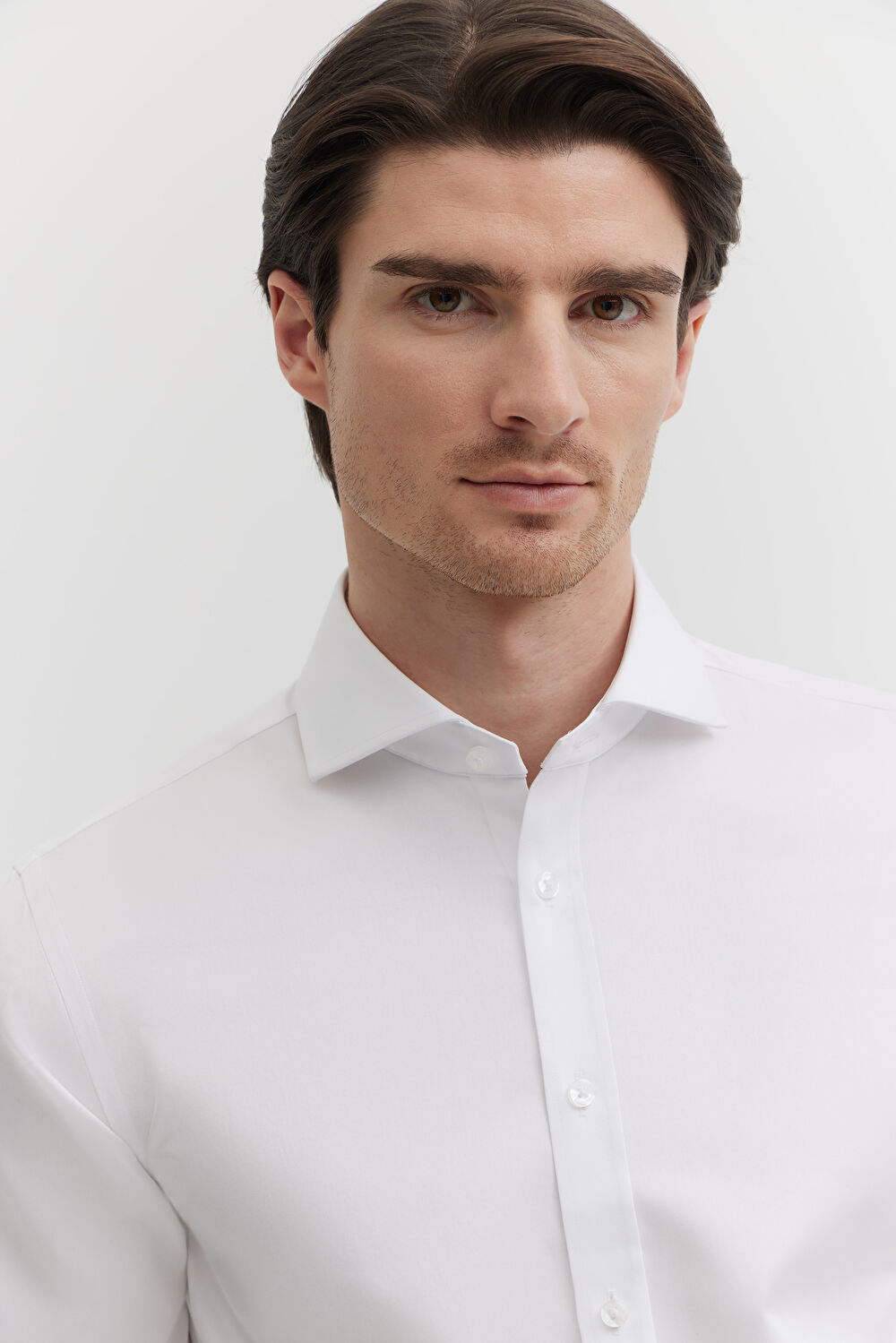 Elegancka koszula w diagonalny wzór - 7