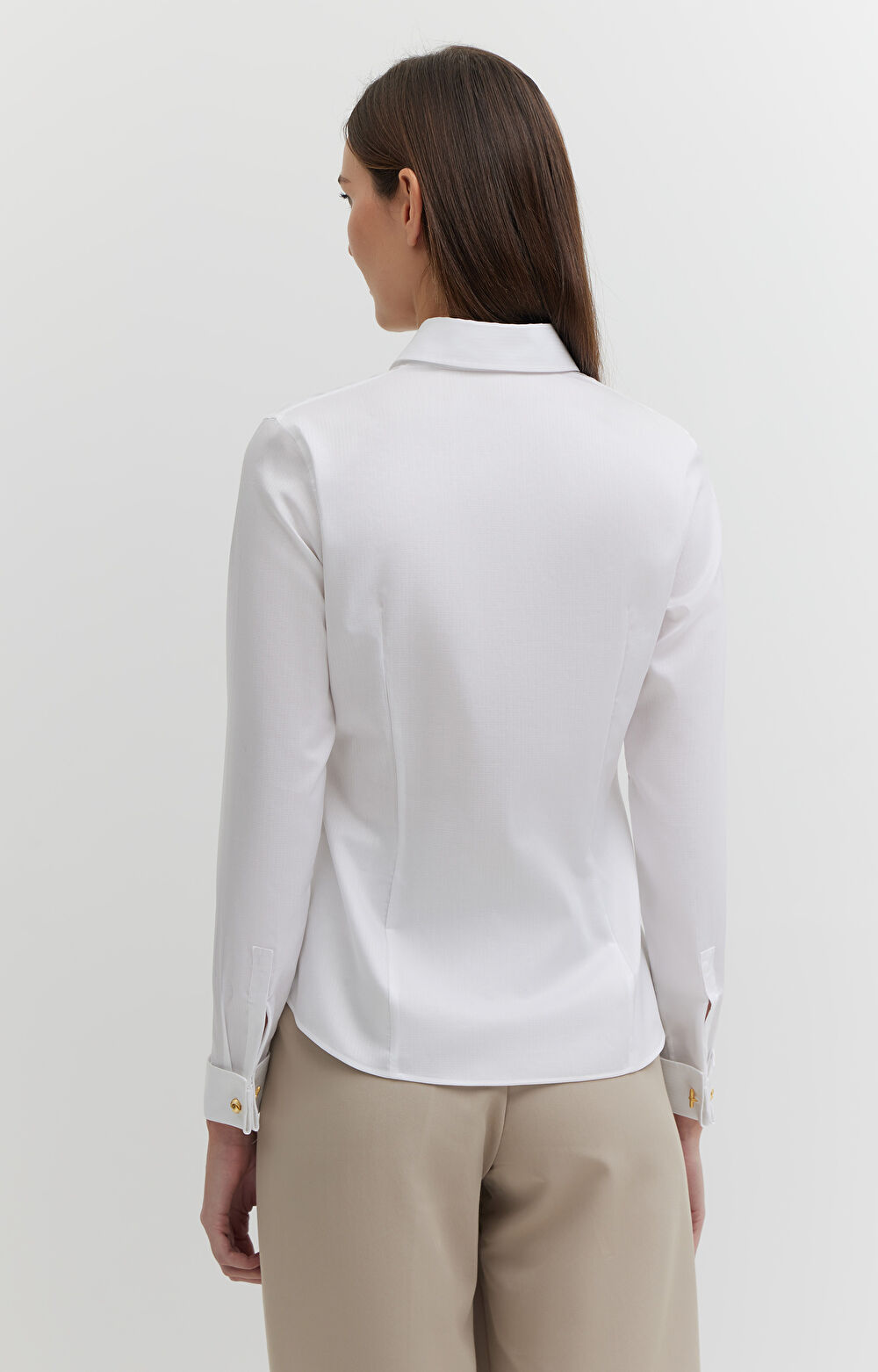 Koszula w mikrowzór na spinki - 4