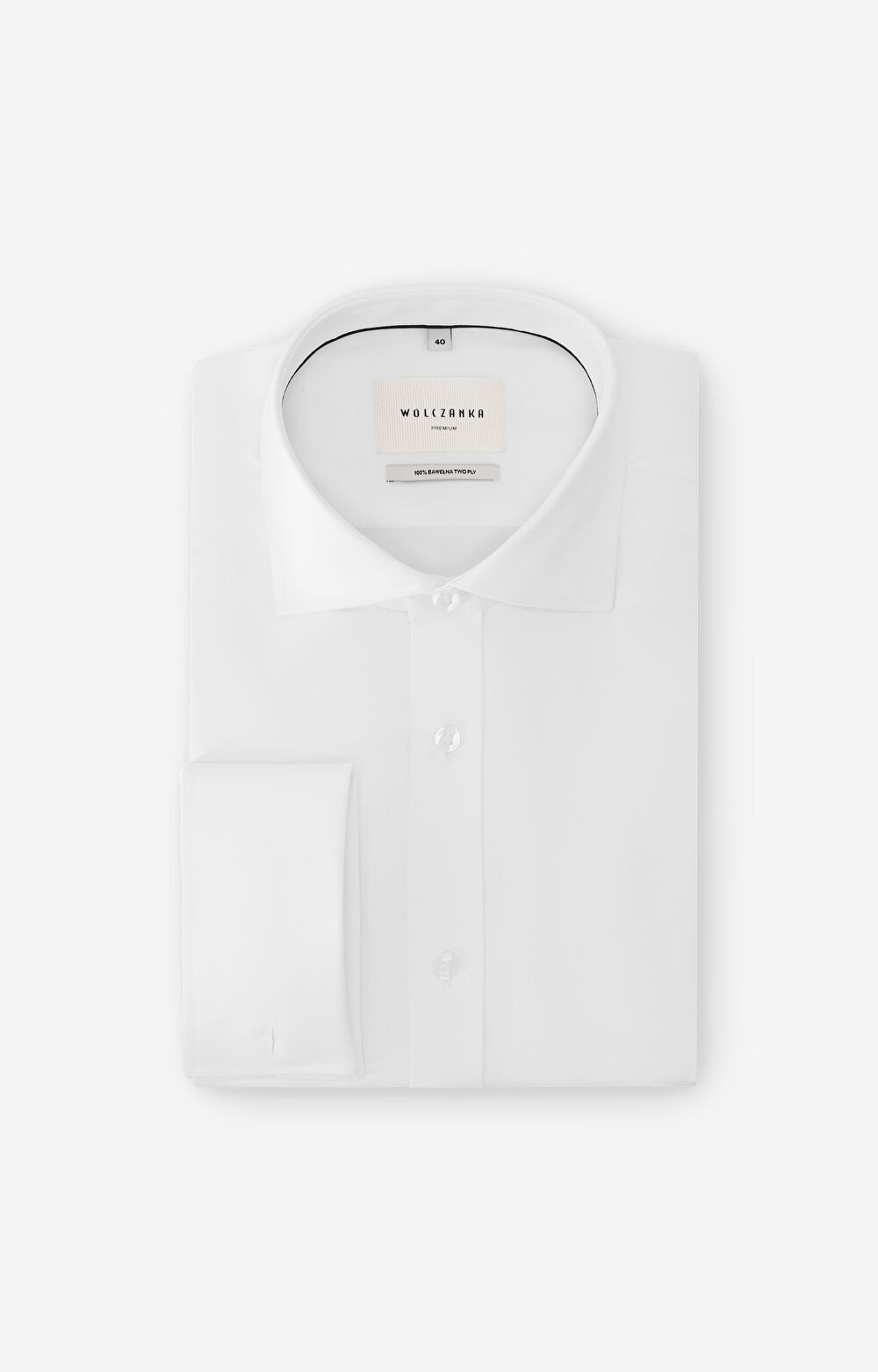 Koszula w diagonalny wzór na spinki